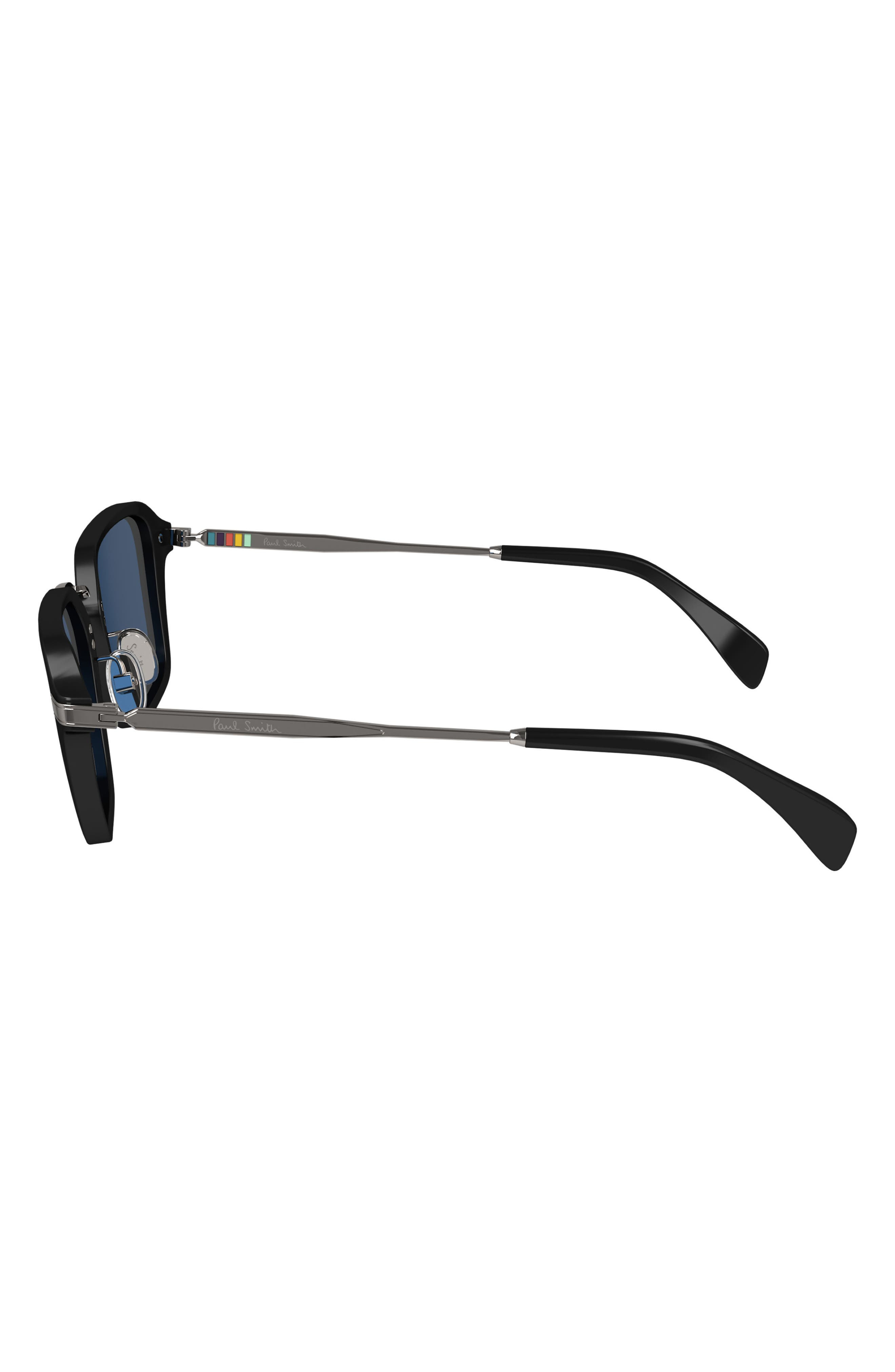 Paul Smith Kramer 52mm Rectangular Sunglasses in Black at Nordstrom - 4