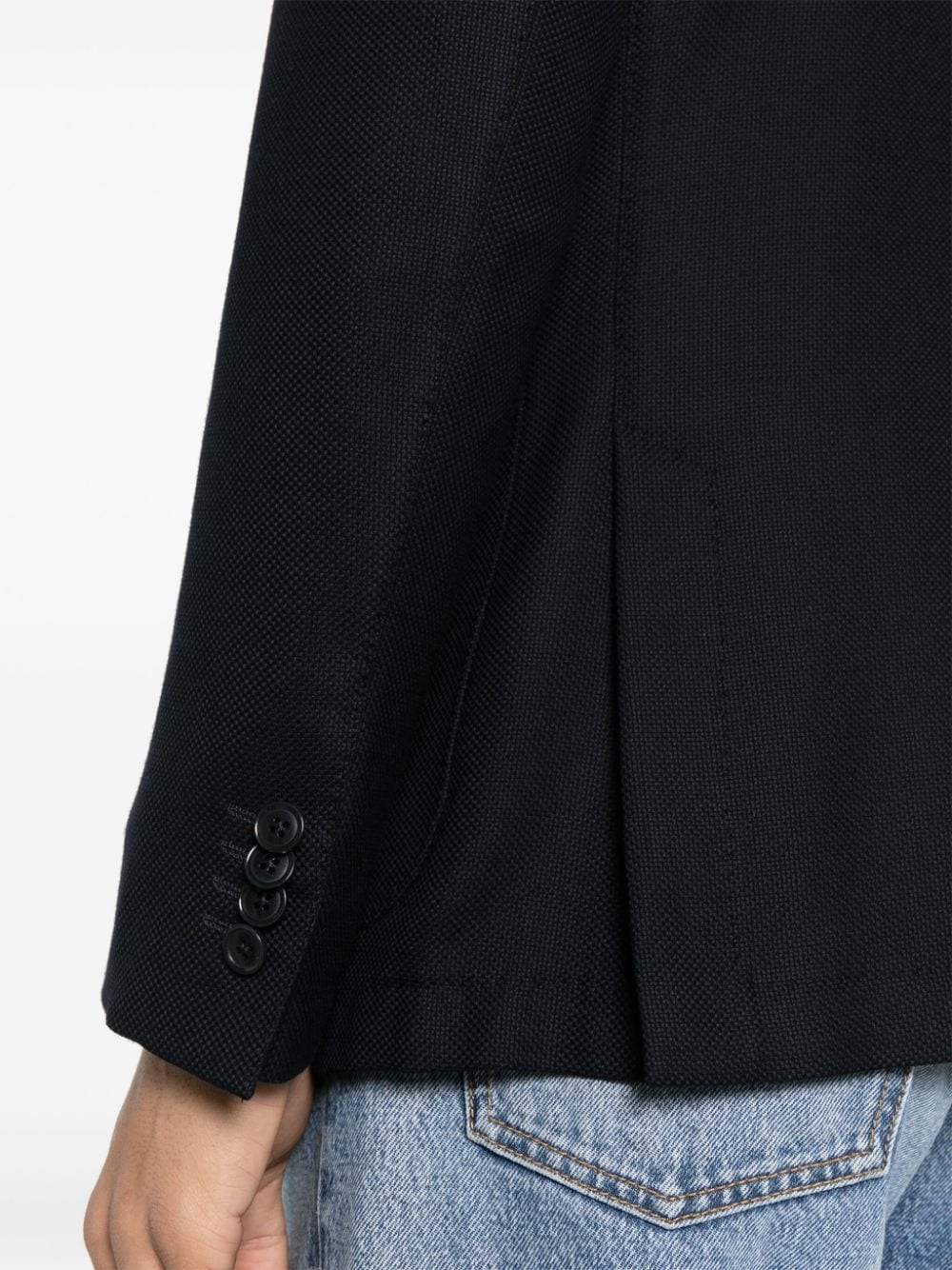 single-breasted wool blazer - 5