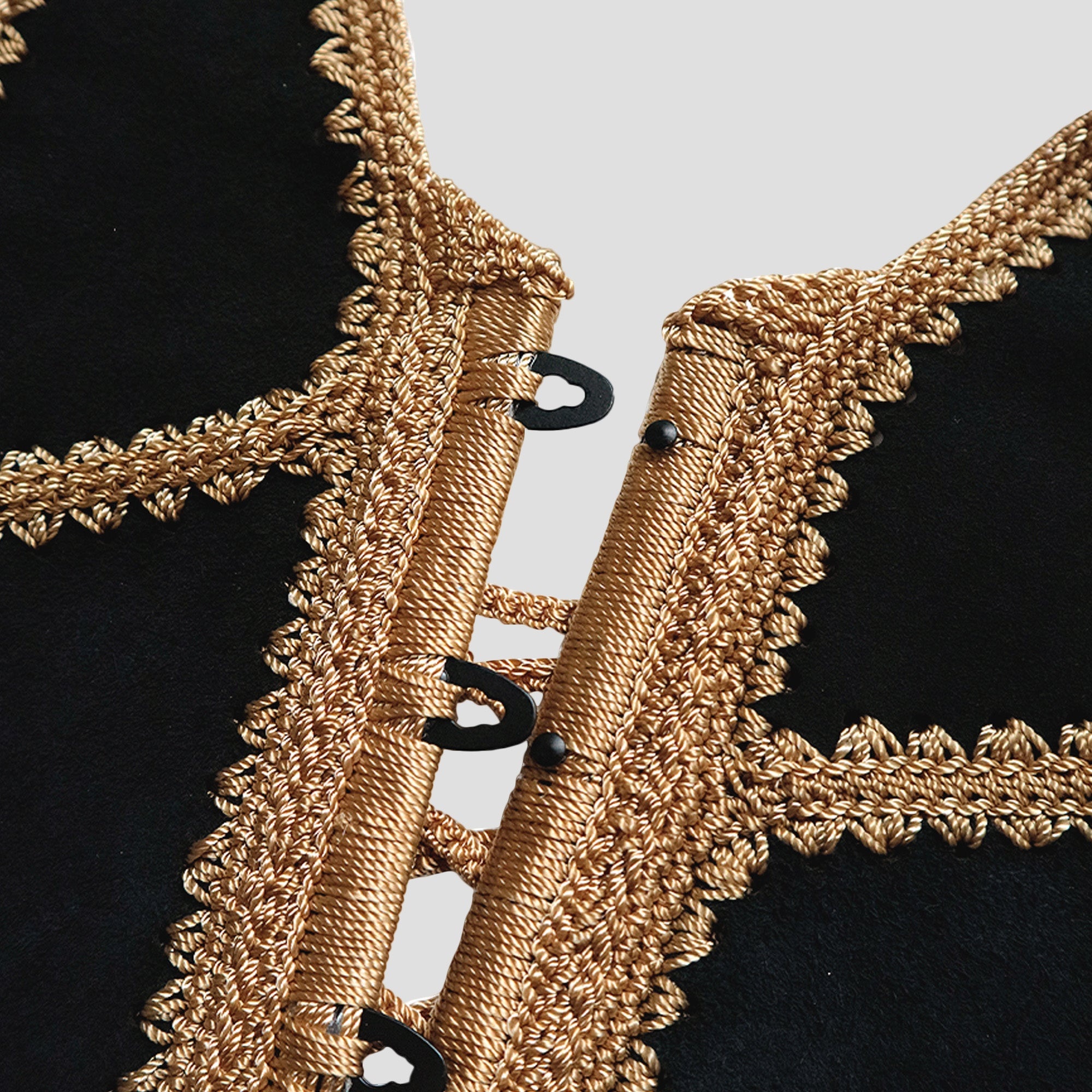 LEATHER CROCHET CORSET - 3