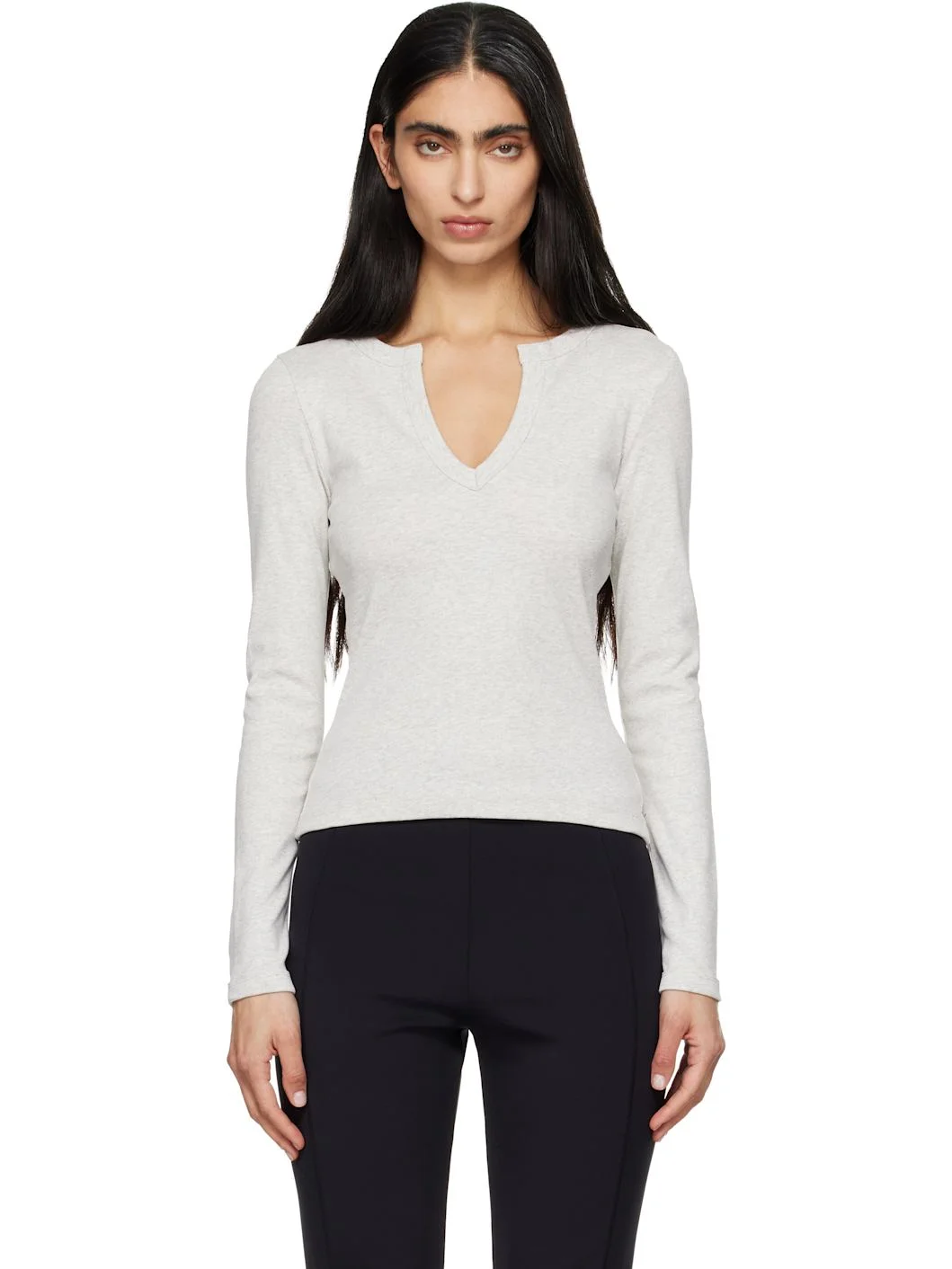 Gray Iman Longsleeve T-shirt - 1
