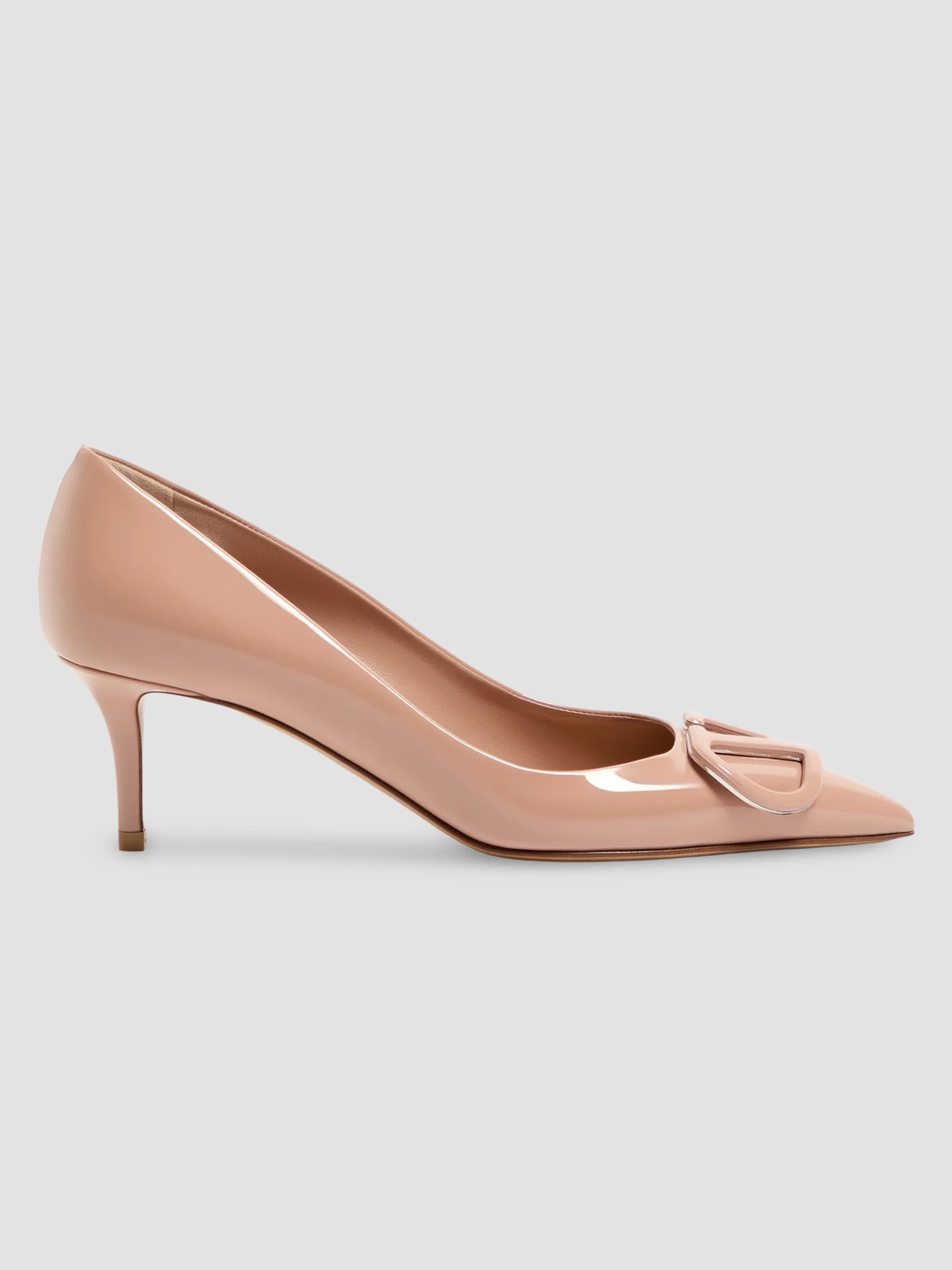 Women's VLogo Signature 60MM Patent Leather Pumps - Rose Cannelle - 1