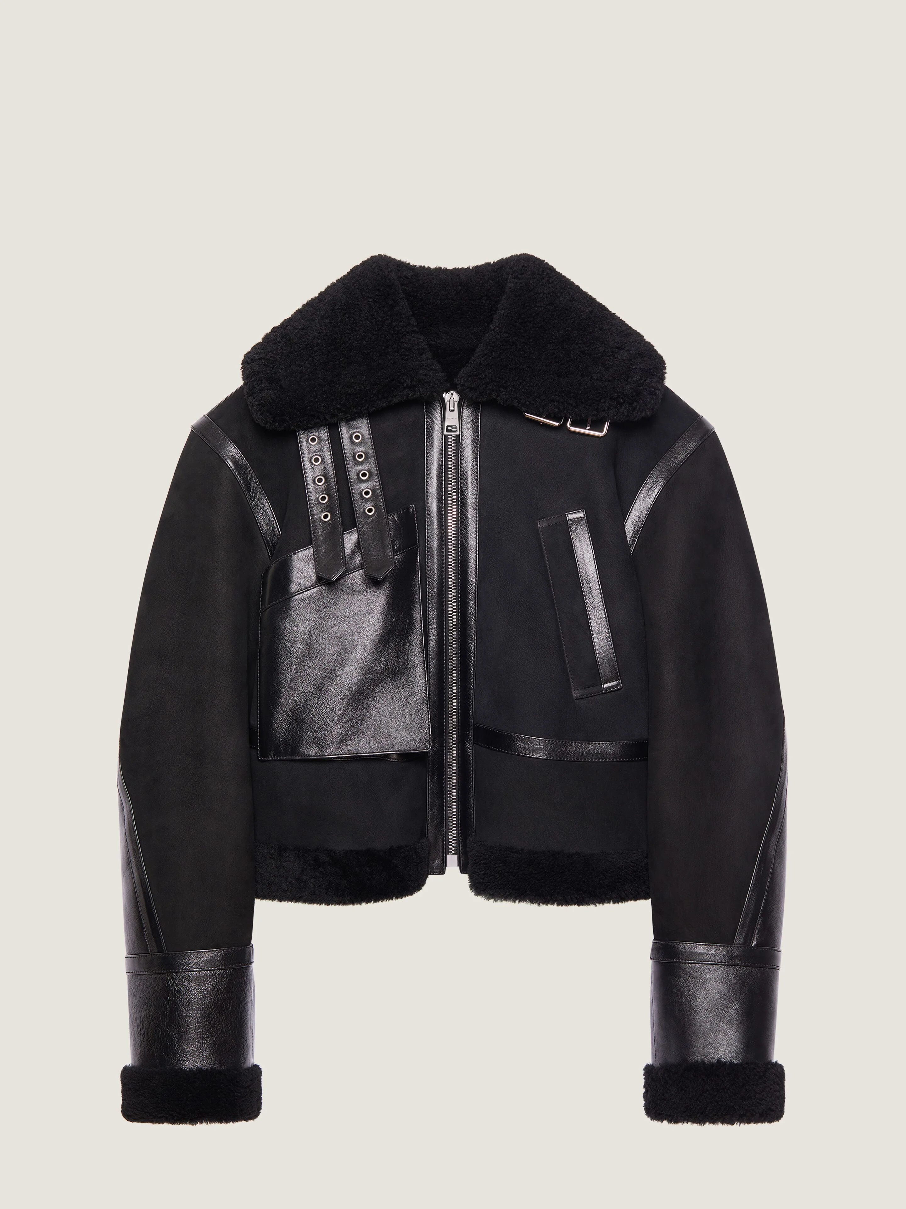 AVIATOR JACKET IN SHEARLING - 1