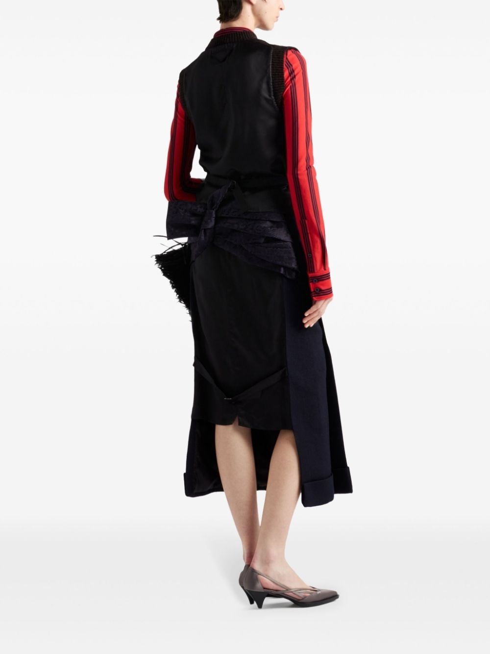 deconstructed midi skirt - 3