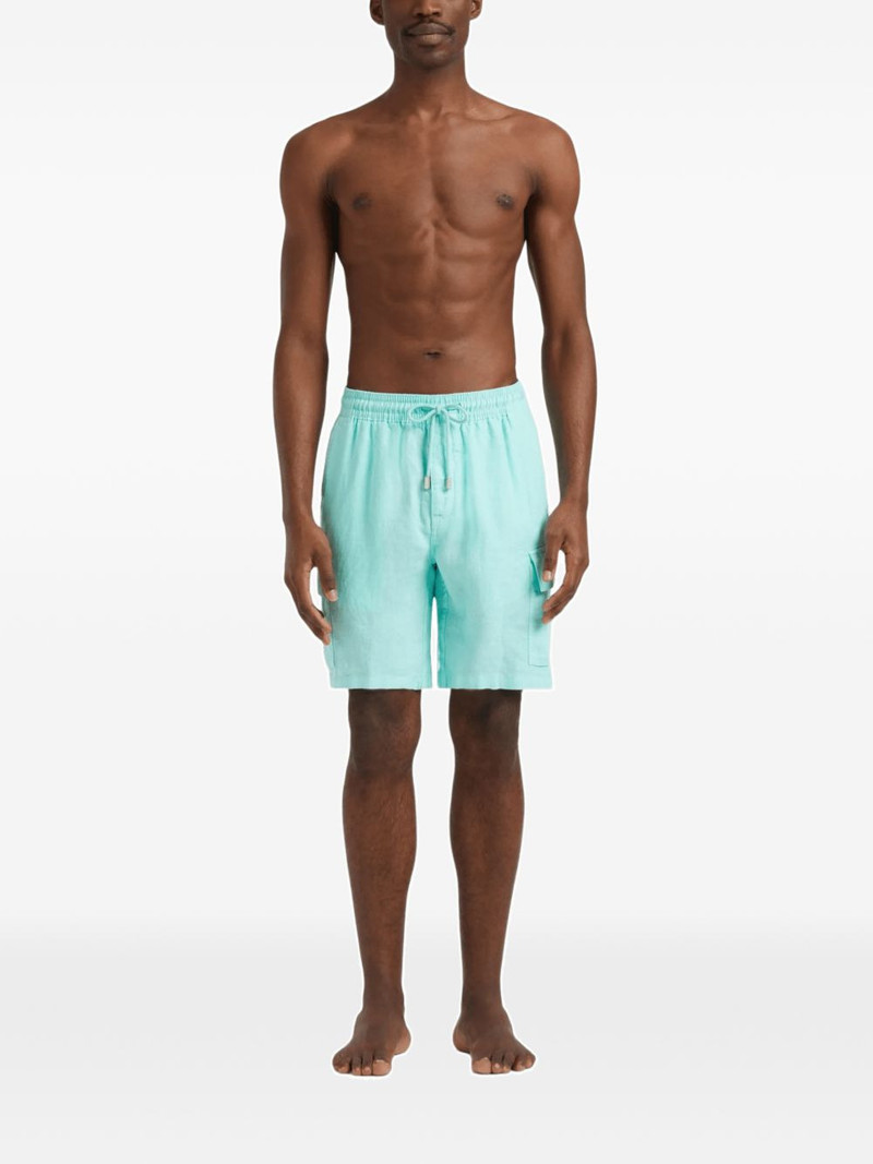Vilebrequin cargo-pocket linen bermuda shorts outlook
