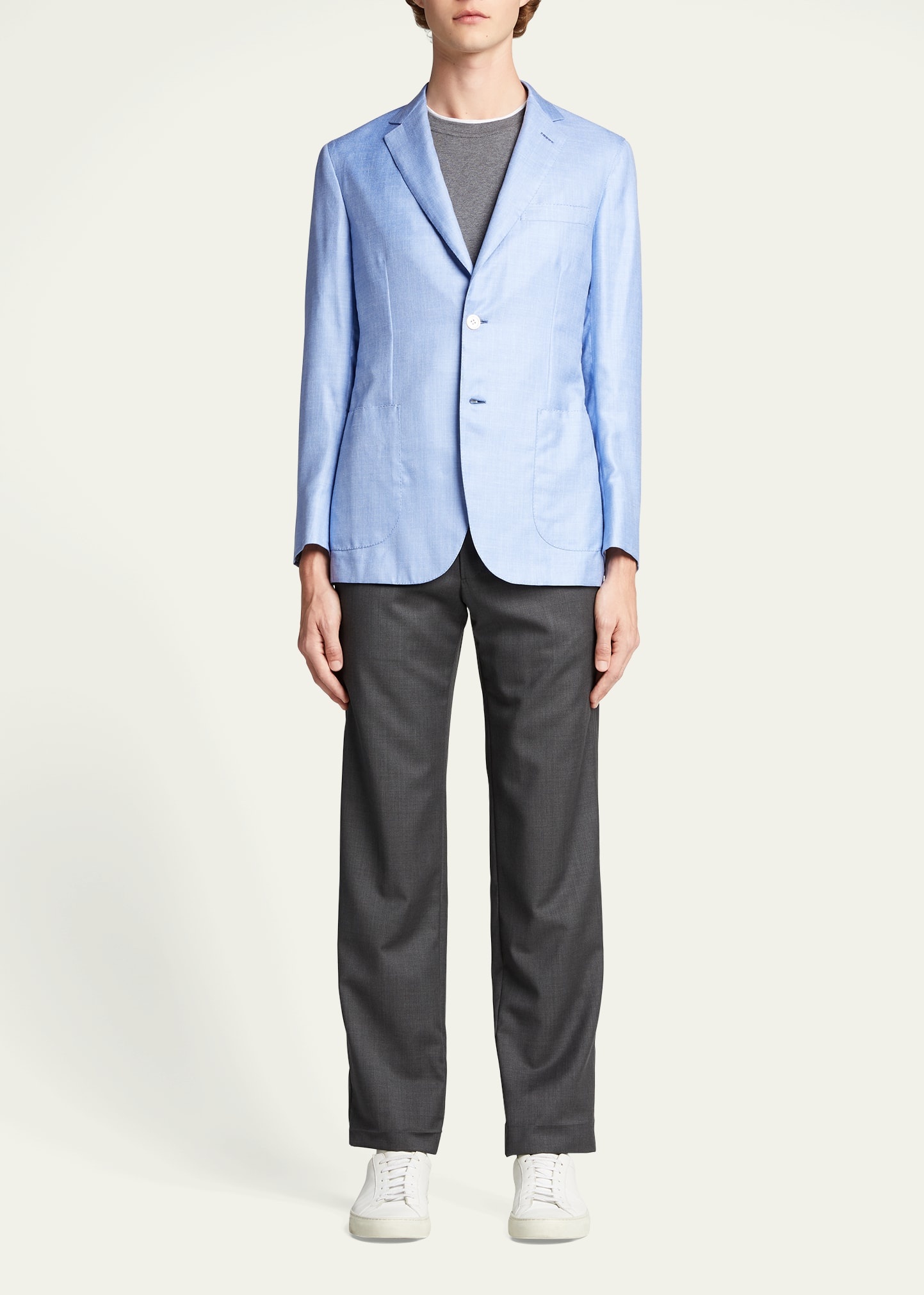 Men's Soft Cashmere-Blend Sport Jacket - 2