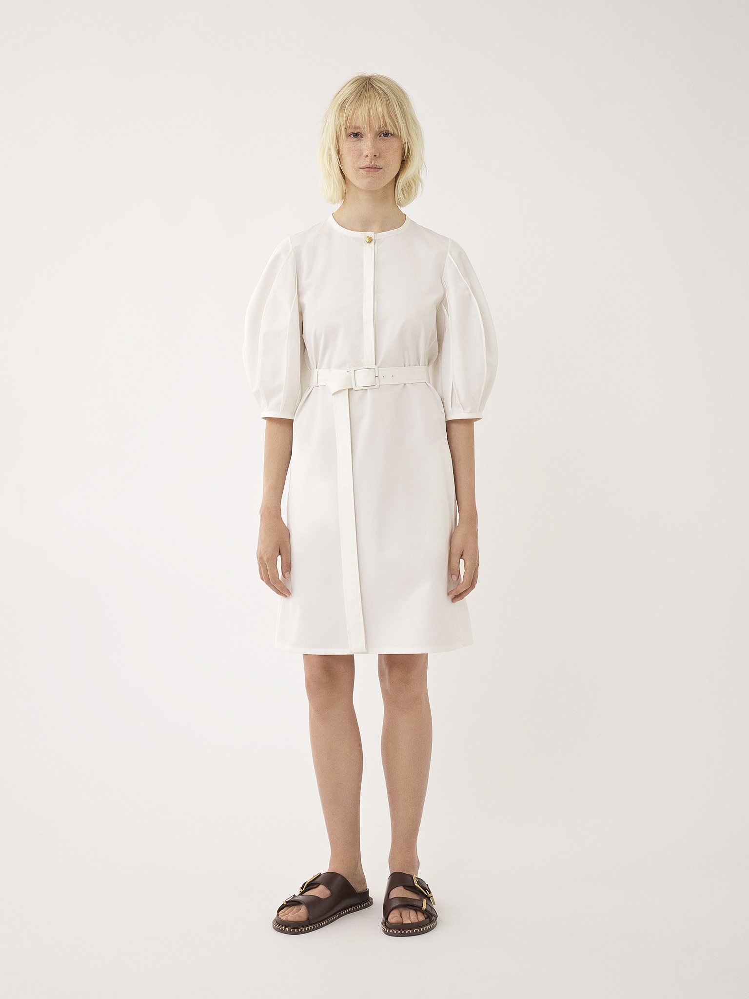 BELTED SHIRT DRESS - 3