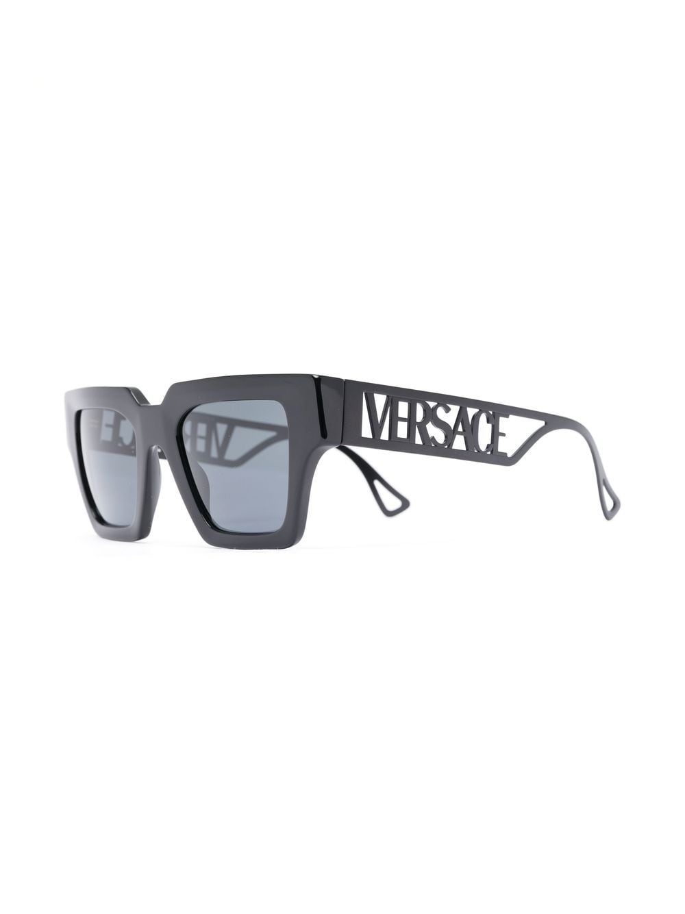 logo-arm square-frame sunglasses - 2