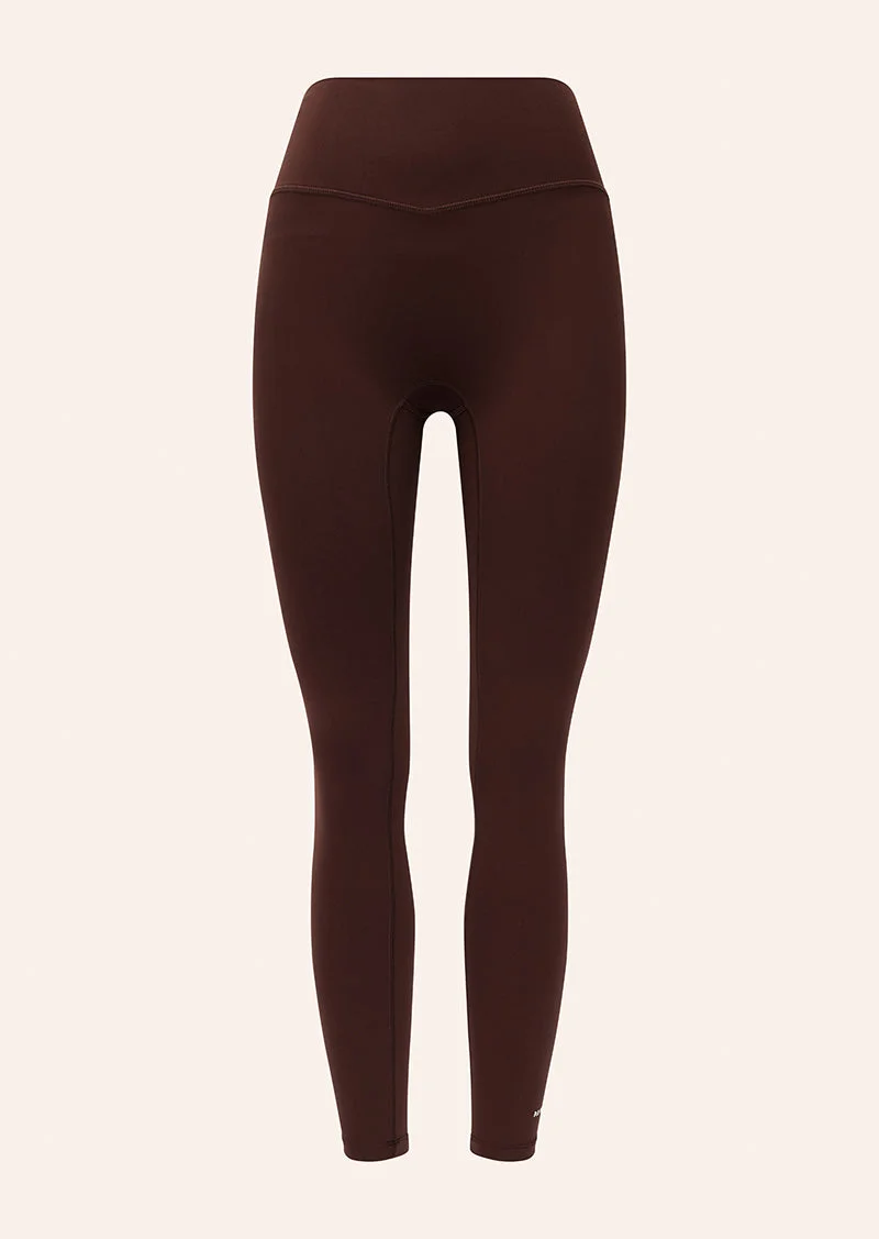 SIGNATURE FULL LENGTH LEGGING IN MAHOGANY - 1