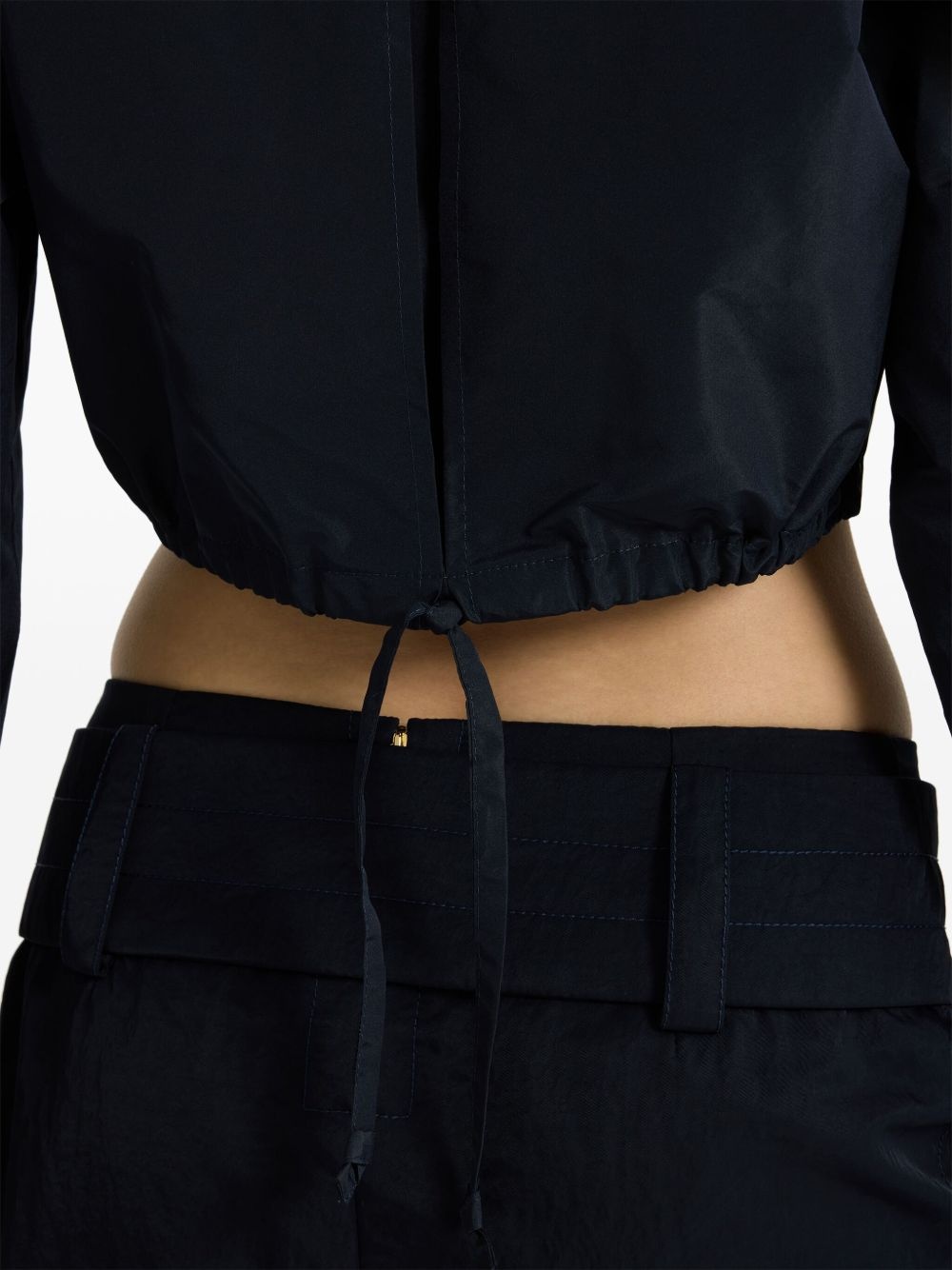 cropped faille safari shirt - 5