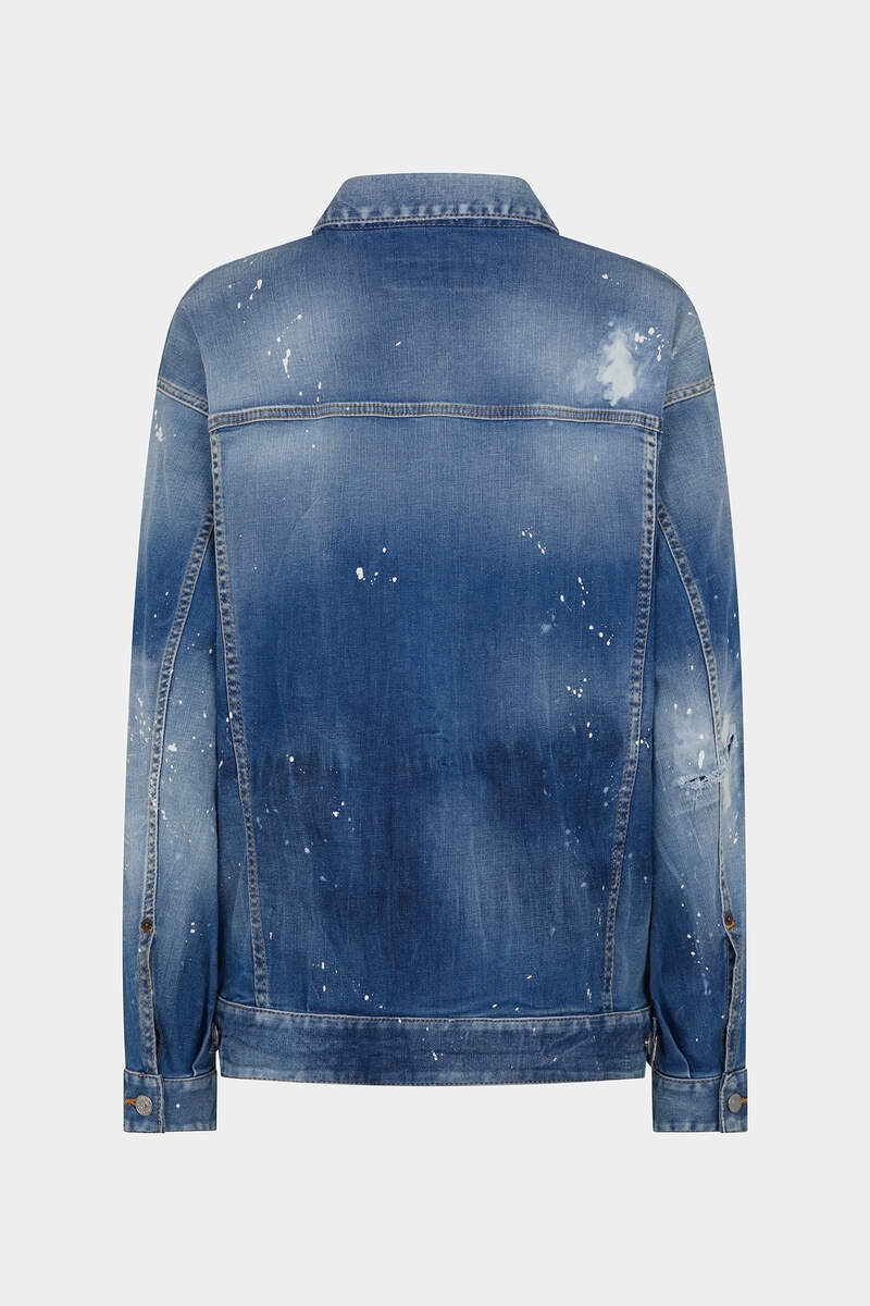 MEDIUM ICE SPOTS WASH OVER JEANS JACKET - 2