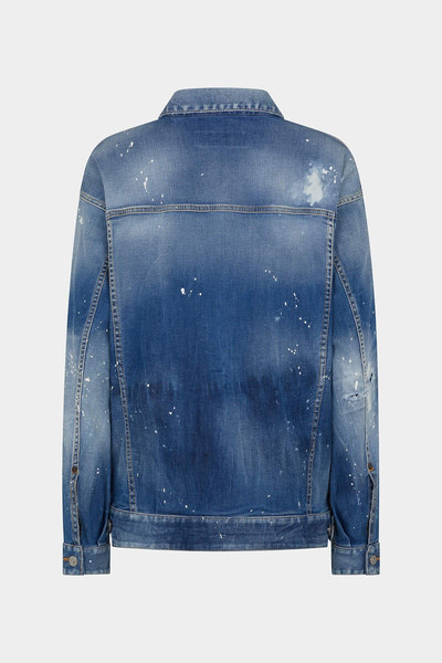 DSQUARED2 MEDIUM ICE SPOTS WASH OVER JEANS JACKET outlook