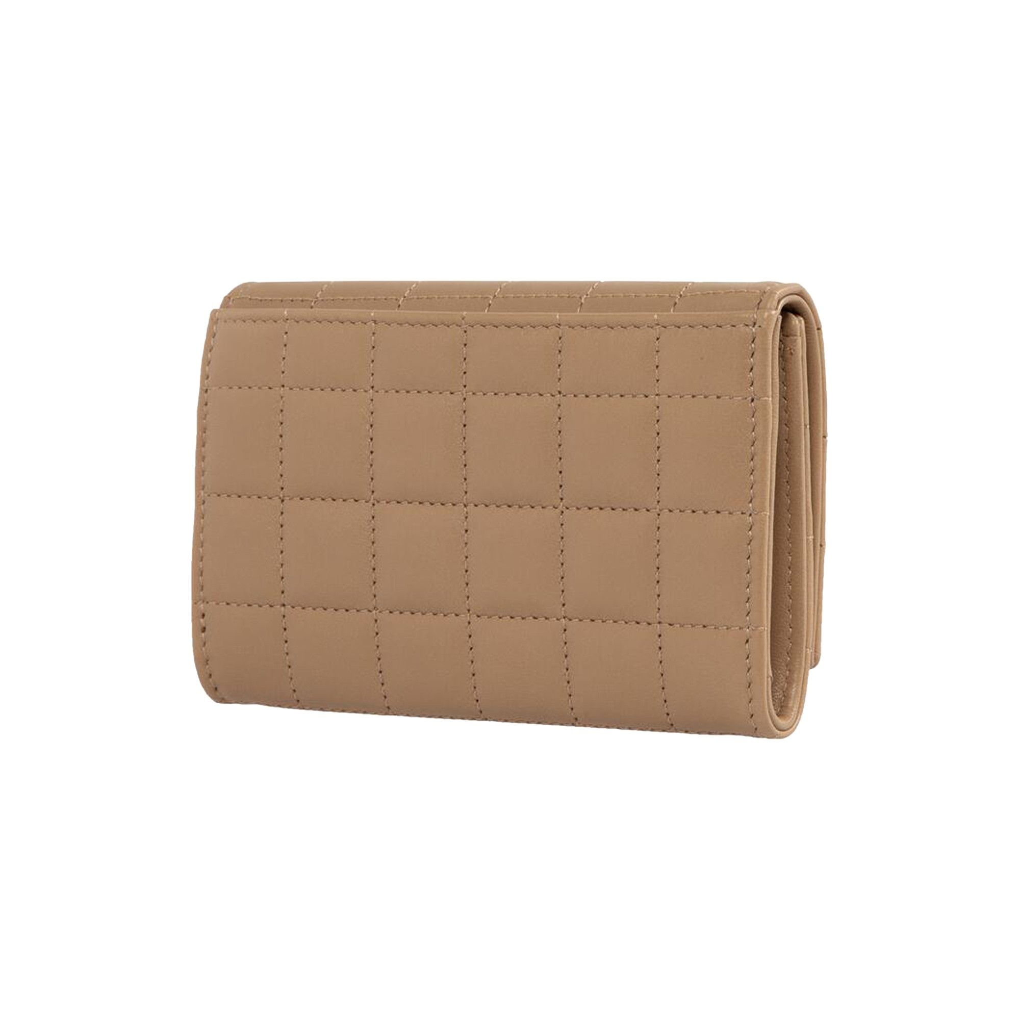 Saint Laurent Cassandre Quilted Leather Wallet 'Dark Caramel' - 2