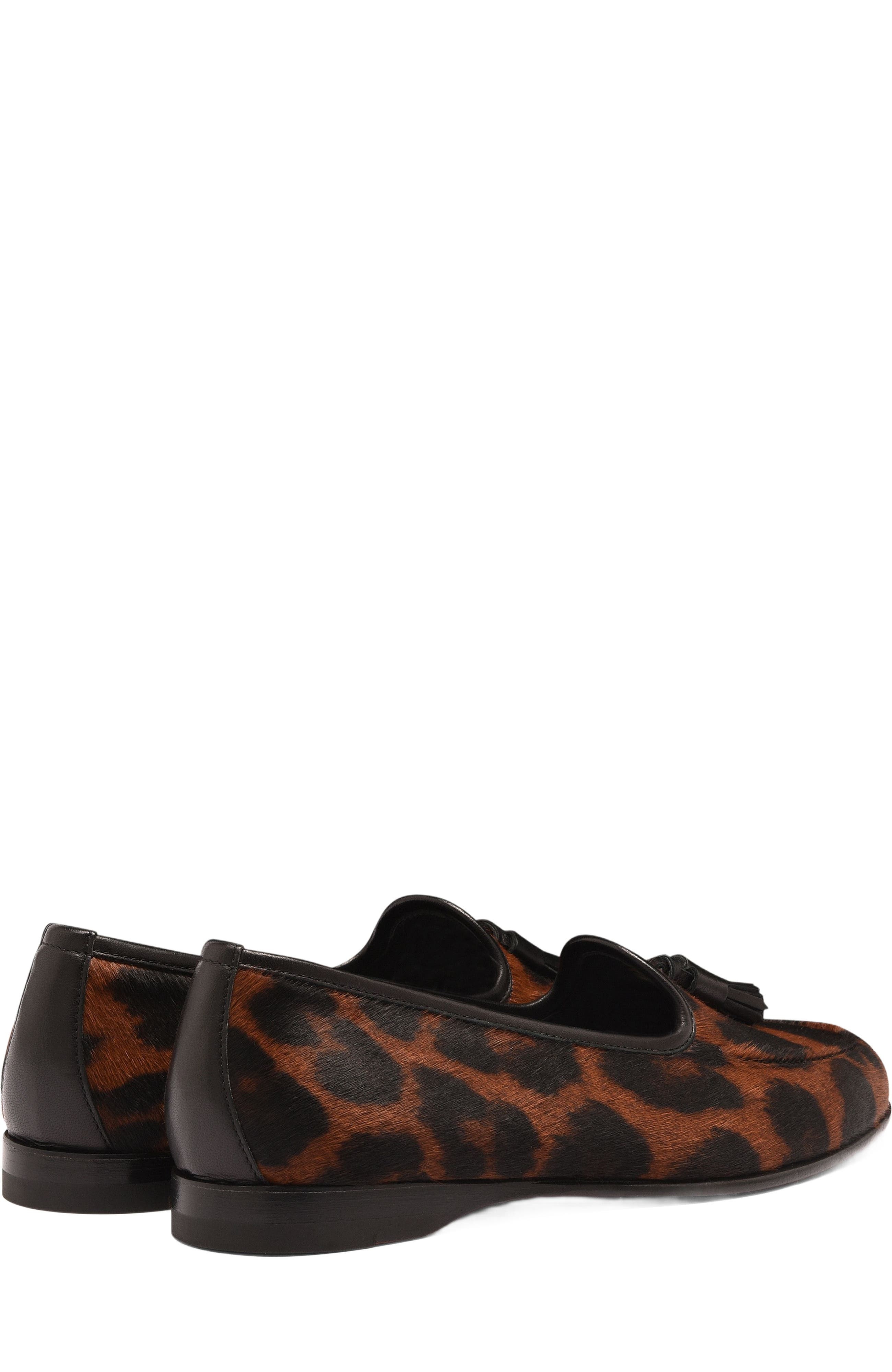 Santoni Women's Andrea Leopard Tassel Loafer at Nordstrom - 4