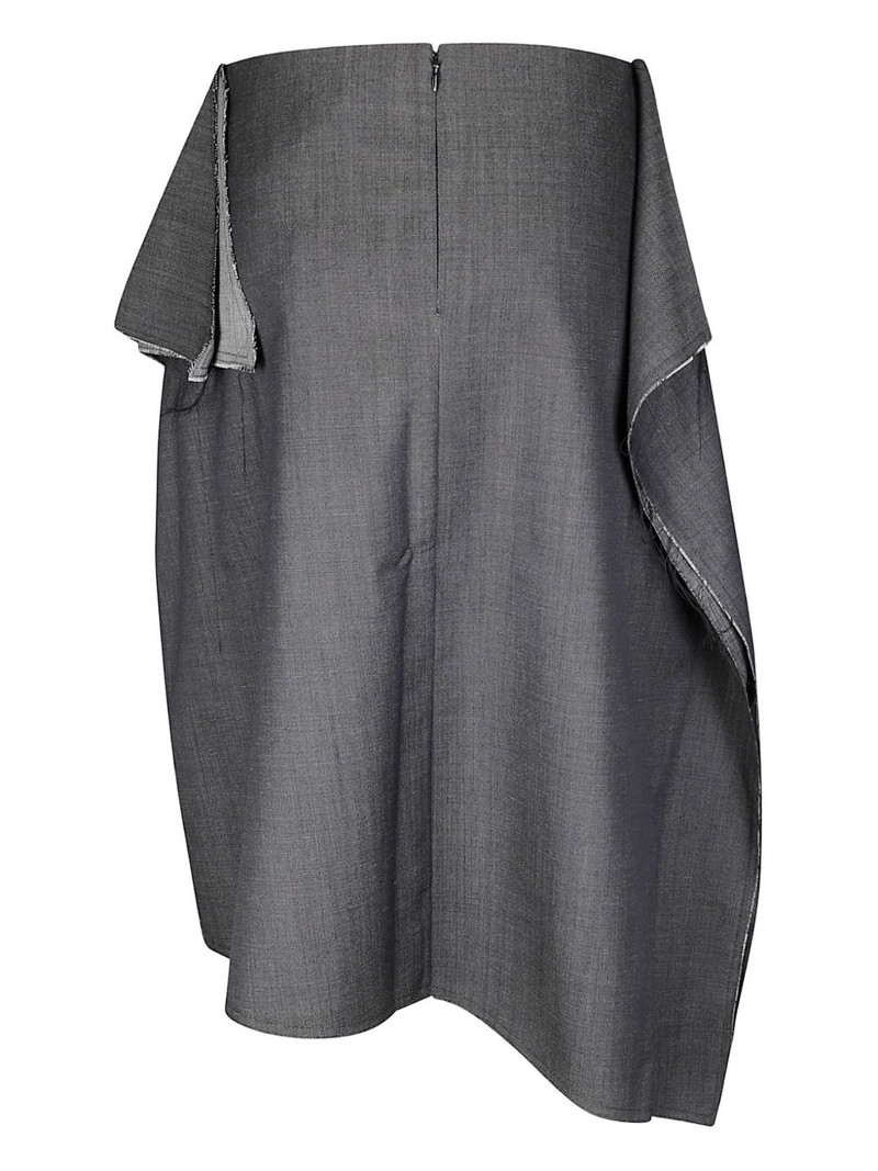 NICCOLÒ PASQUALETTI frayed collage midi skirt outlook