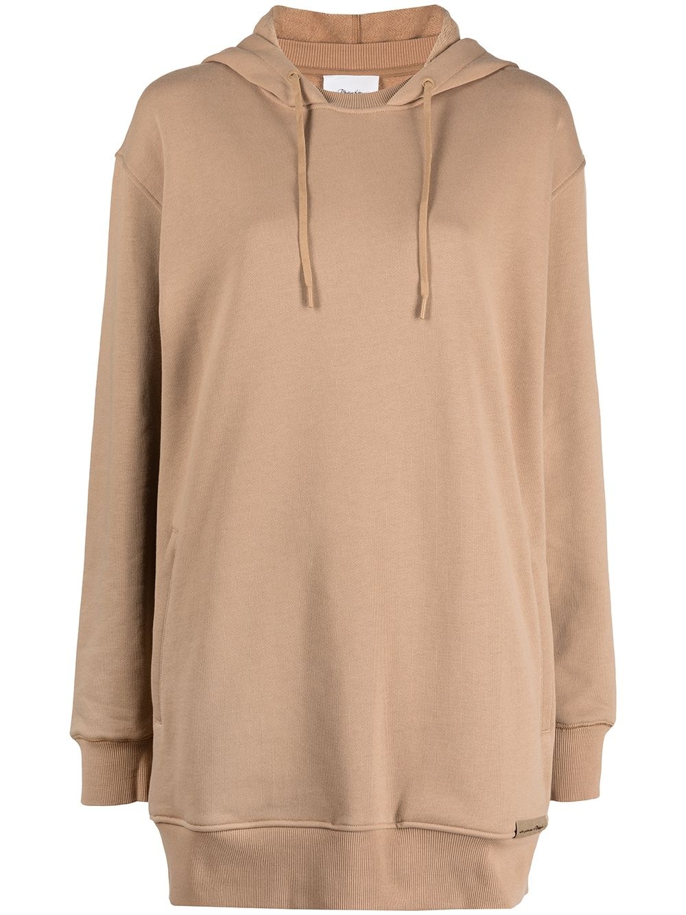 drawstring-hooded dress - 1