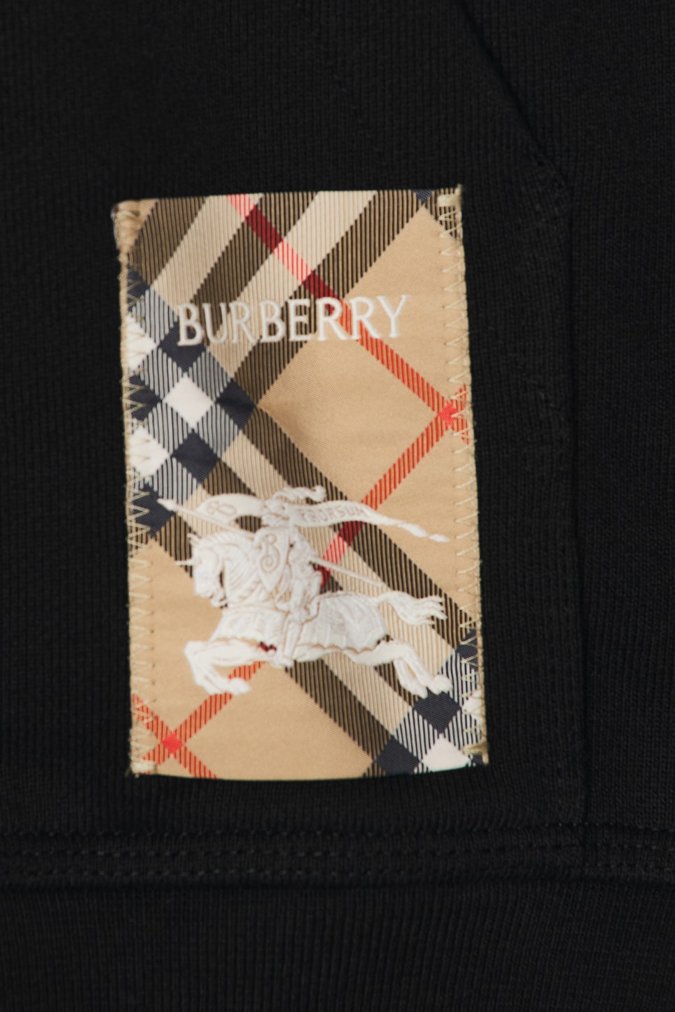 Check Label Zip Up Hoodie - 3