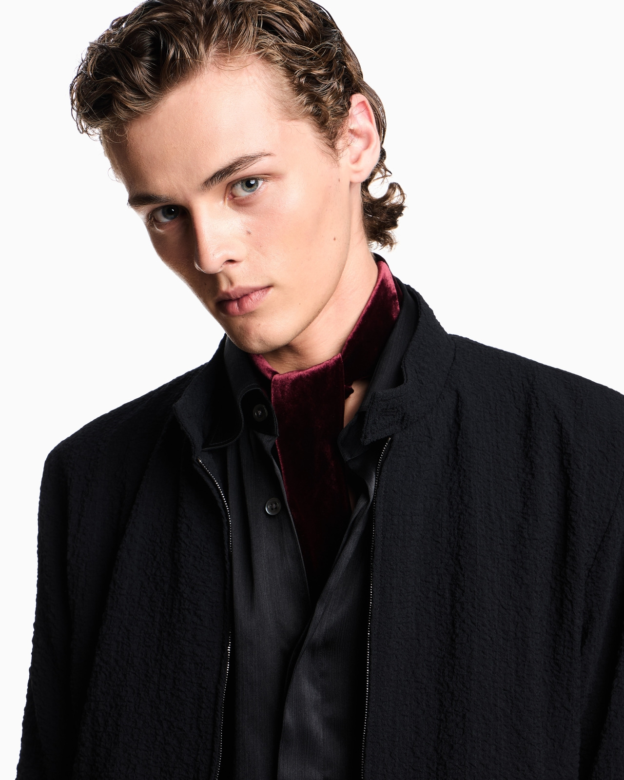 TECHNICAL SEERSUCKER FABRIC BLOUSON - 5