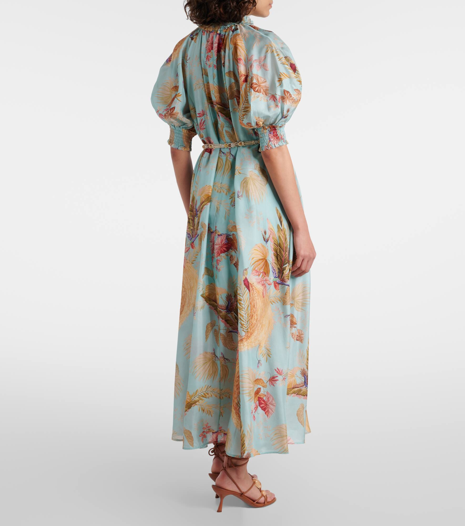 Ascension Billow floral silk maxi dress - 3