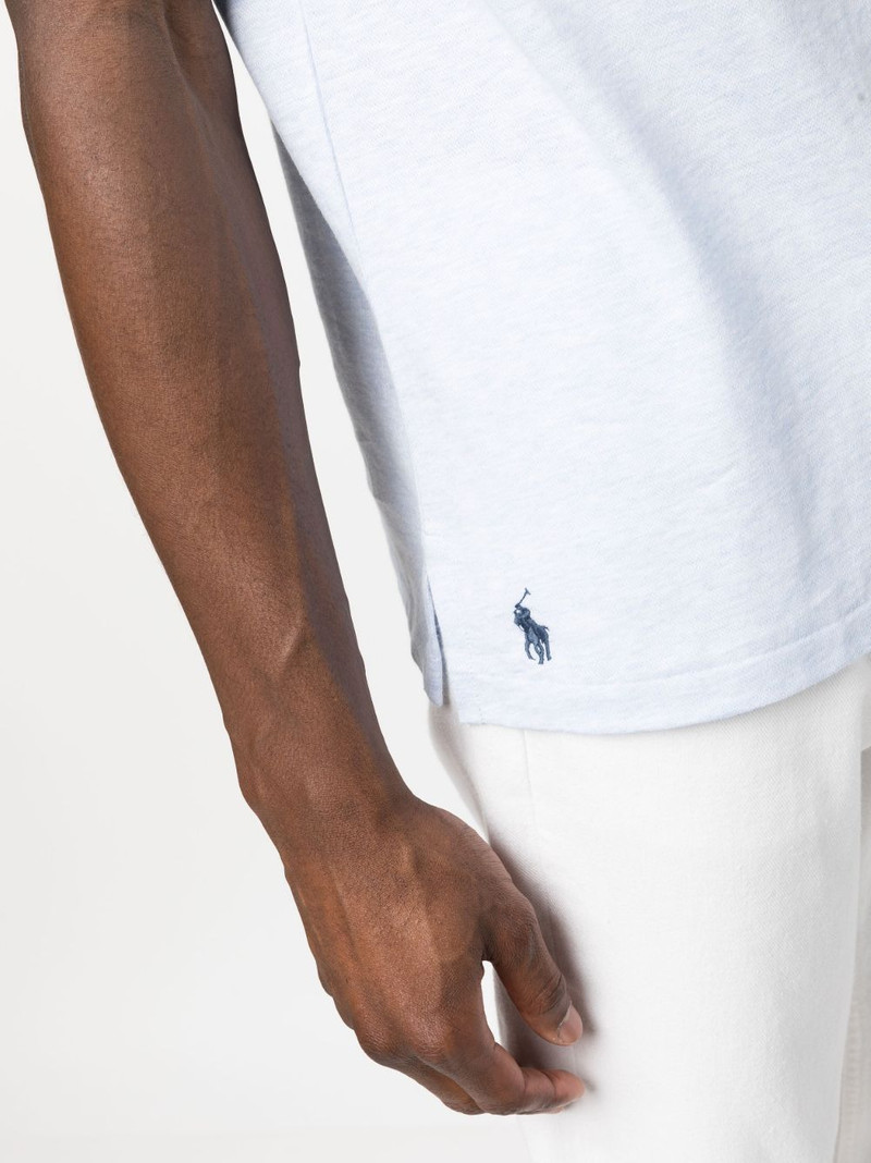 embroidered-logo short-sleeve polo shirt 5