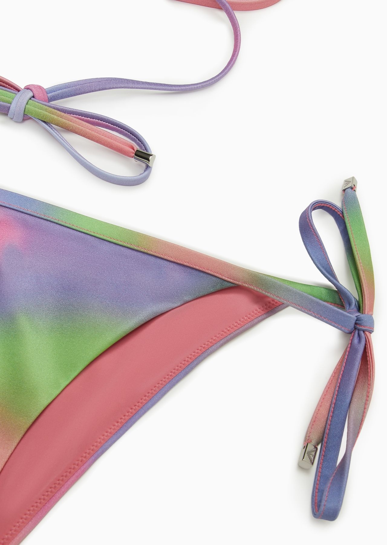 Emporio Armani Sustainability Values Capsule Collection all-over print padded triangle bikini - 5