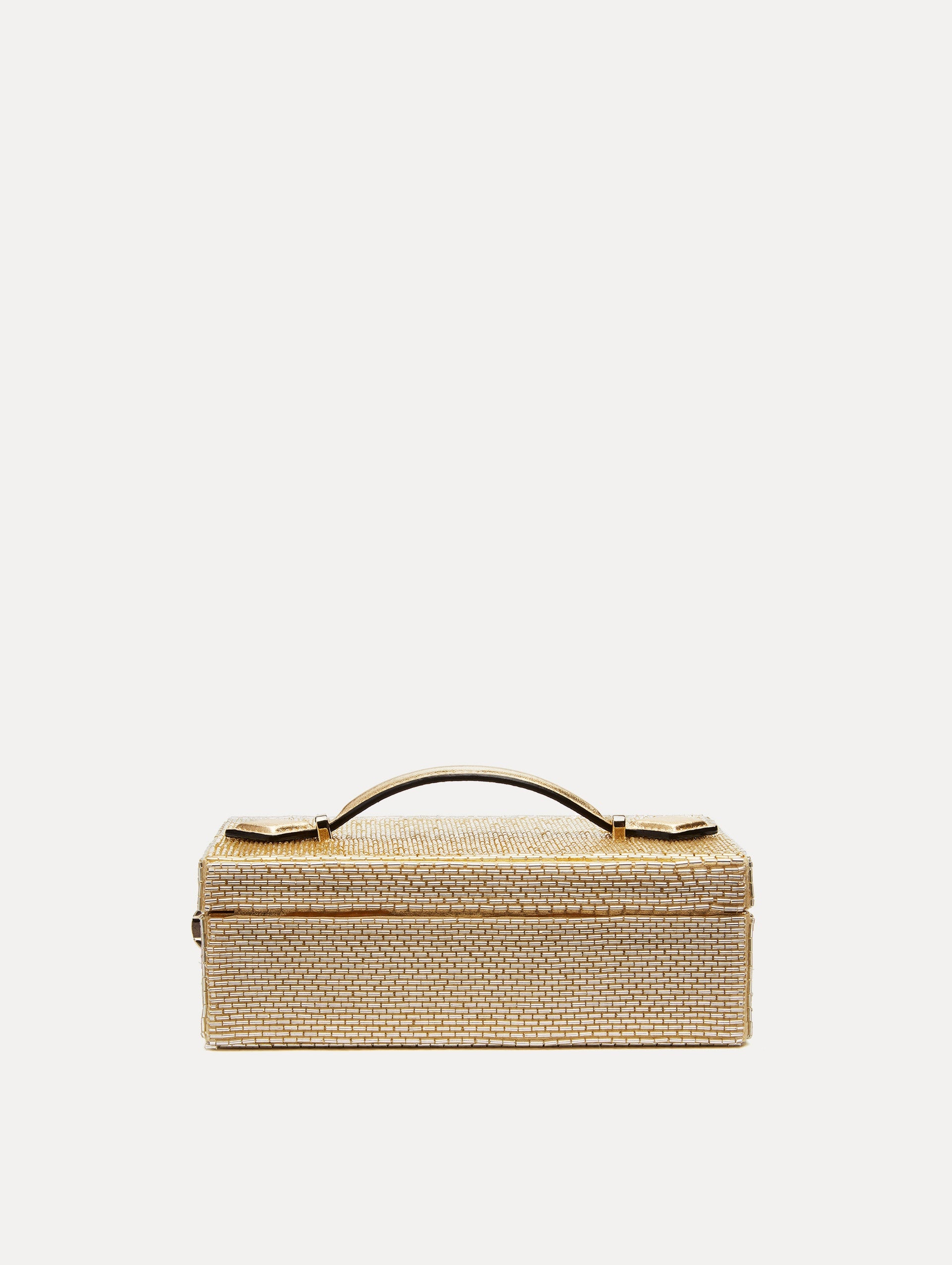 BUGLE BEAD EMBROIDERED ALIBI MINAUDIERE - 2
