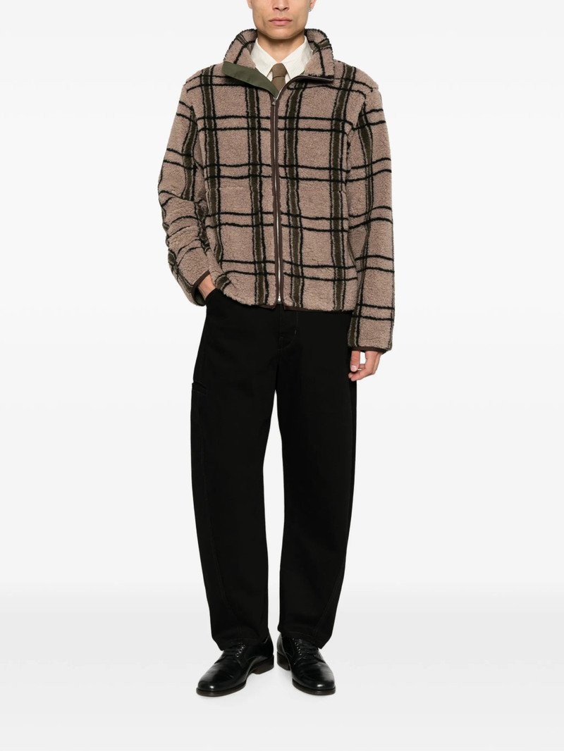 Ranra Check-pattern Fleece Jacket - 1