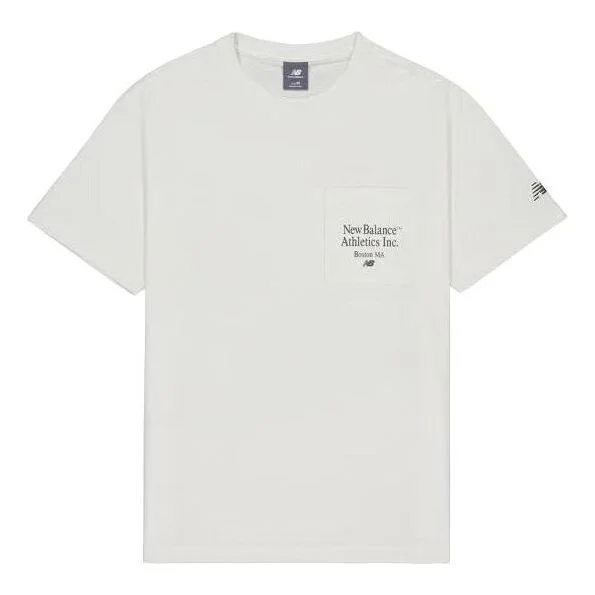 New Balance Essentials Athletic Club T-Shirt 'White' AMT42316-CIC - 1
