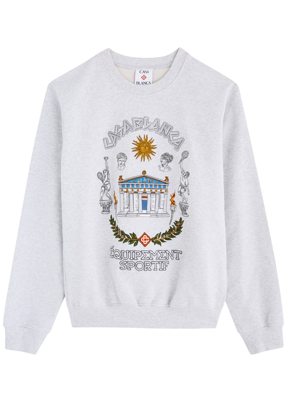 Casablanca Le Temple Du Sport Cotton Sweatshirt - 1