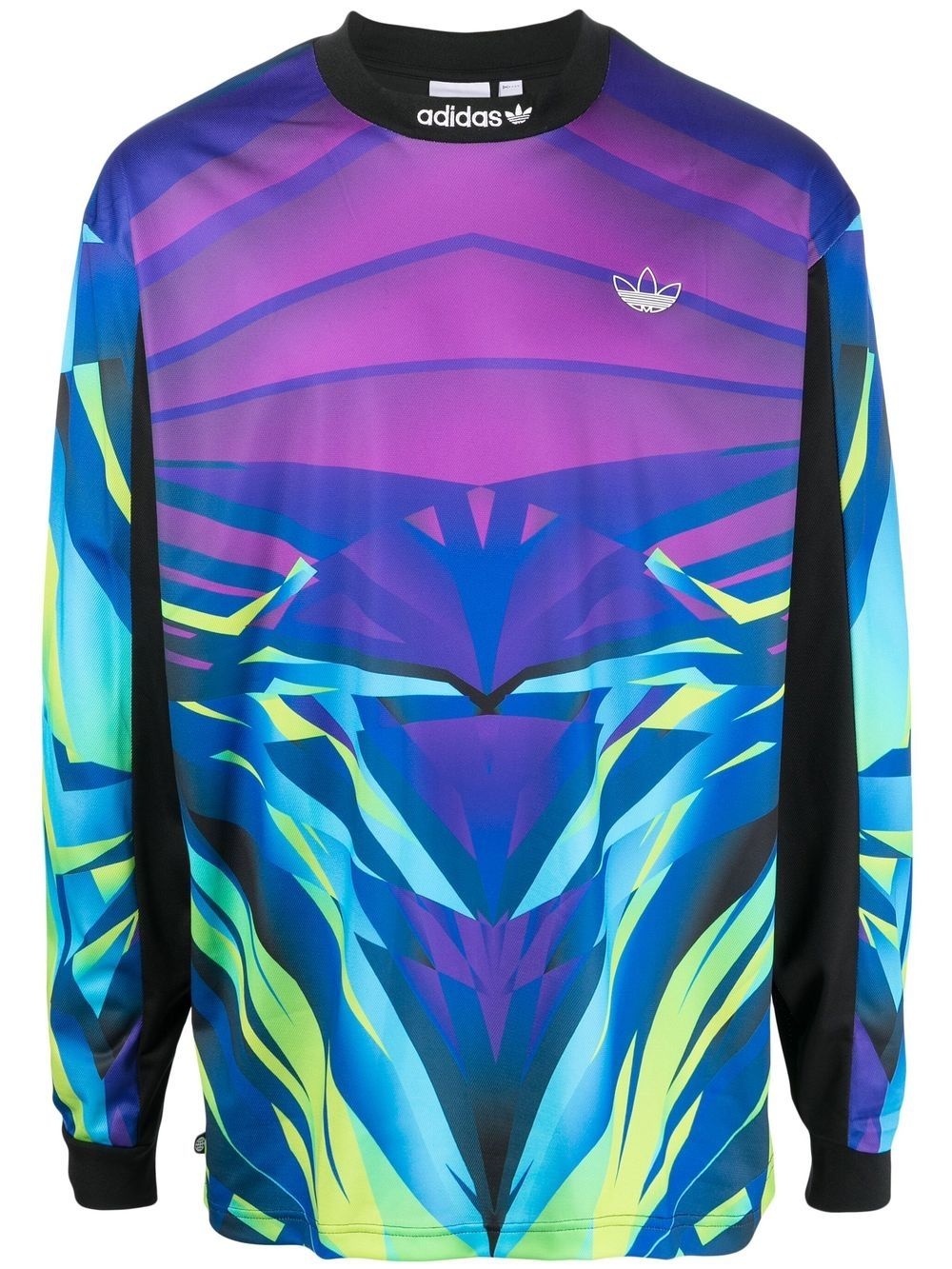 graphic print crew-neck jumper - 1