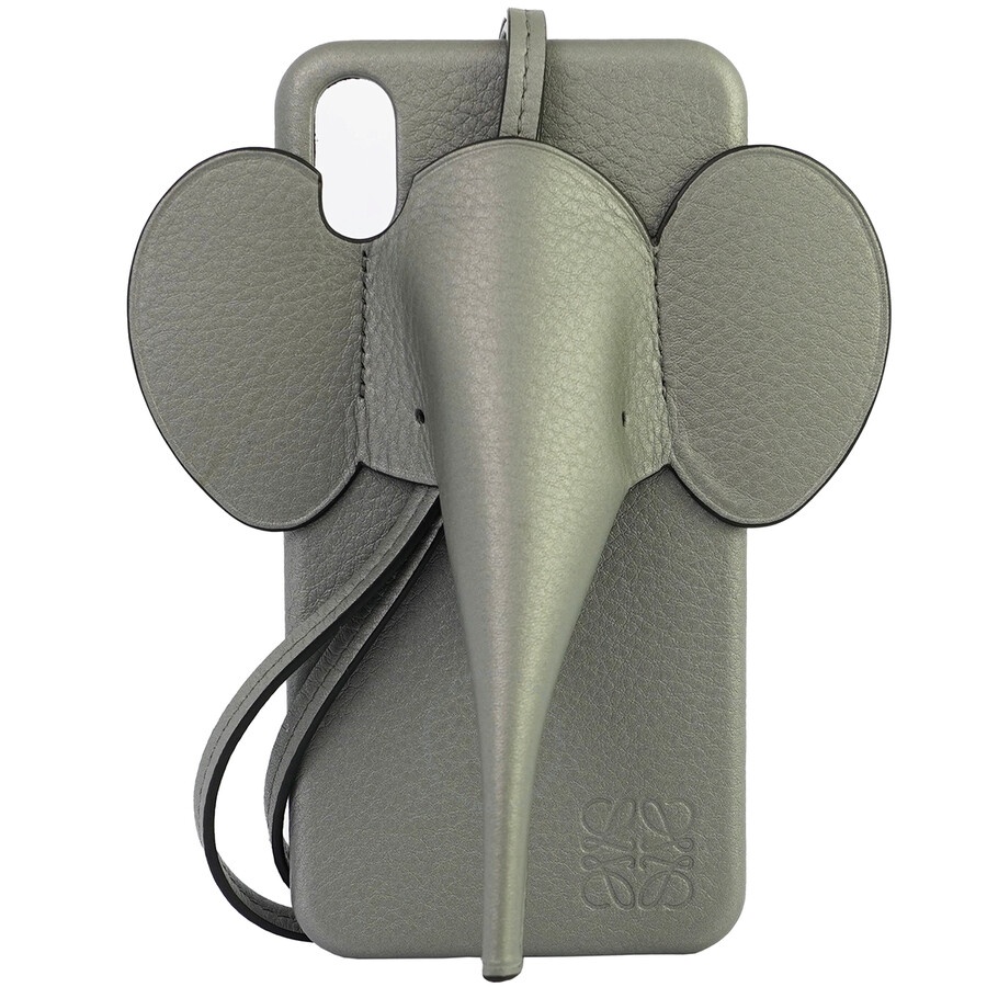 Loewe Elephant Cover For Iphone Xs Max In Pearlized Calfskin - 2