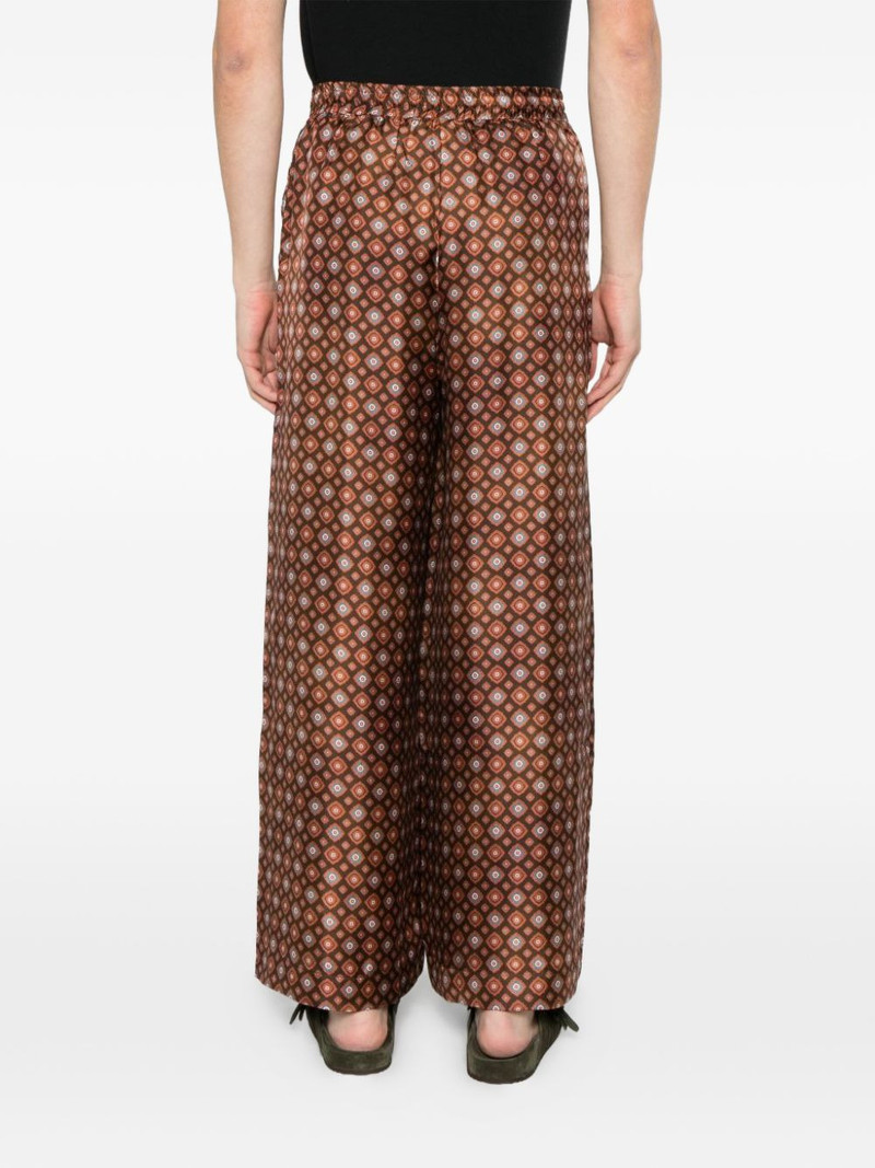 geometric-print silk trousers 4
