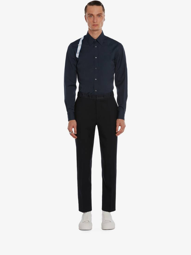 Alexander McQueen Alexander Mcqueen Signature Harness Shirt in Ink Blue outlook