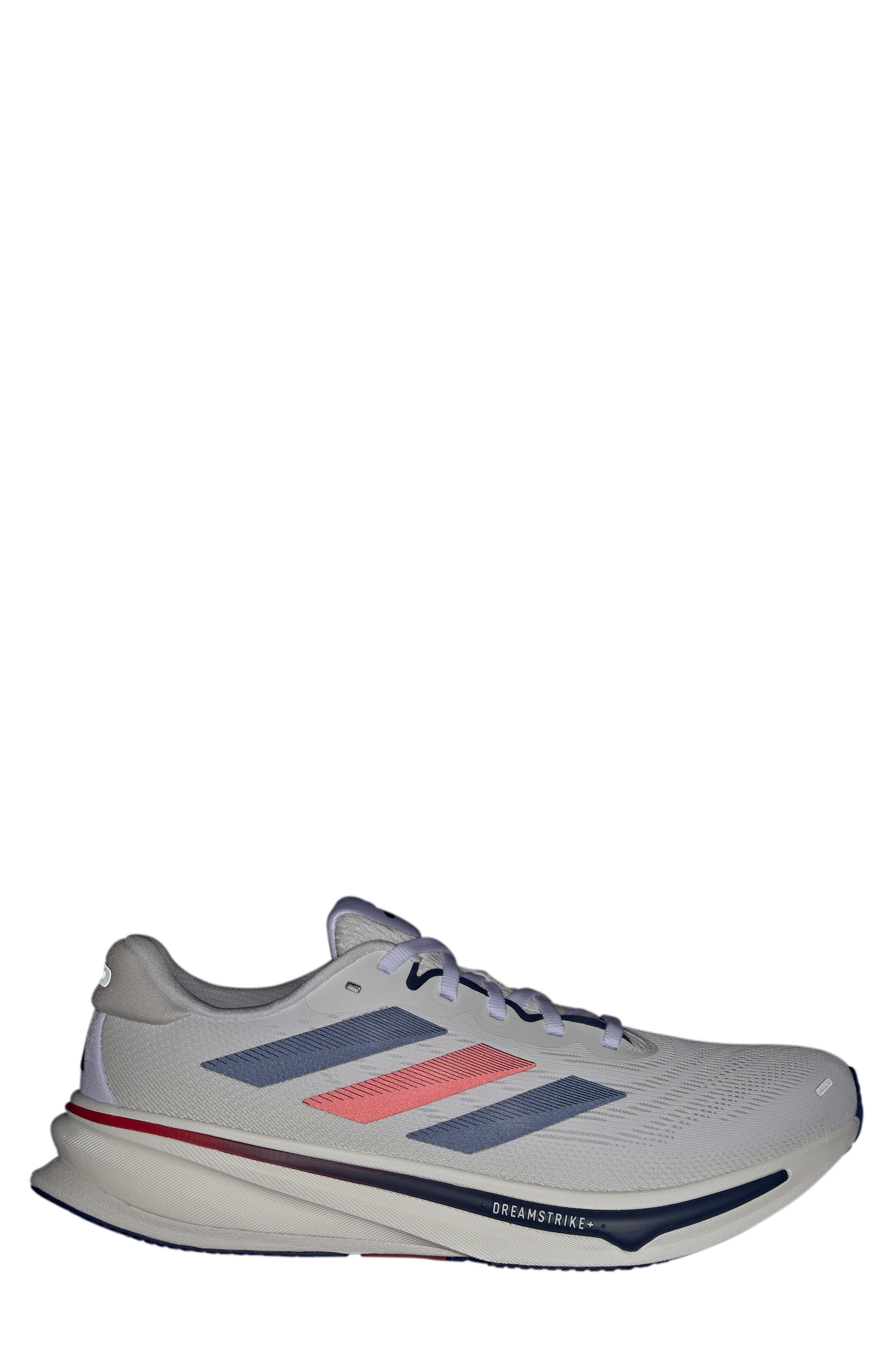 adidas Supernova Rise 2 Running Shoe in White/Dark Blue/Pure Ruby at Nordstrom - 8
