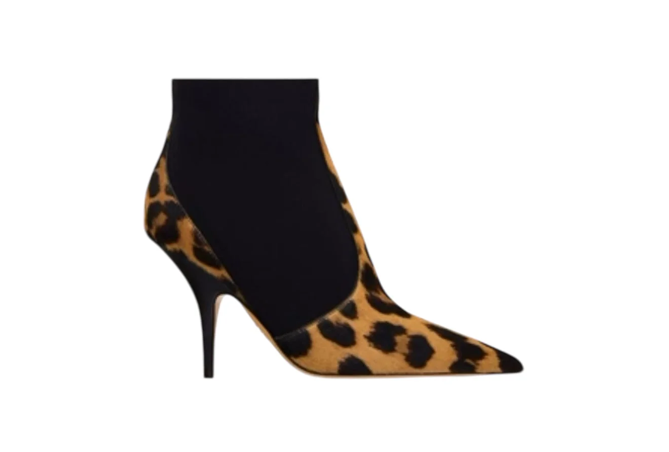 Ferragamo Graphic Leopard Detail Ankle Boots - 1