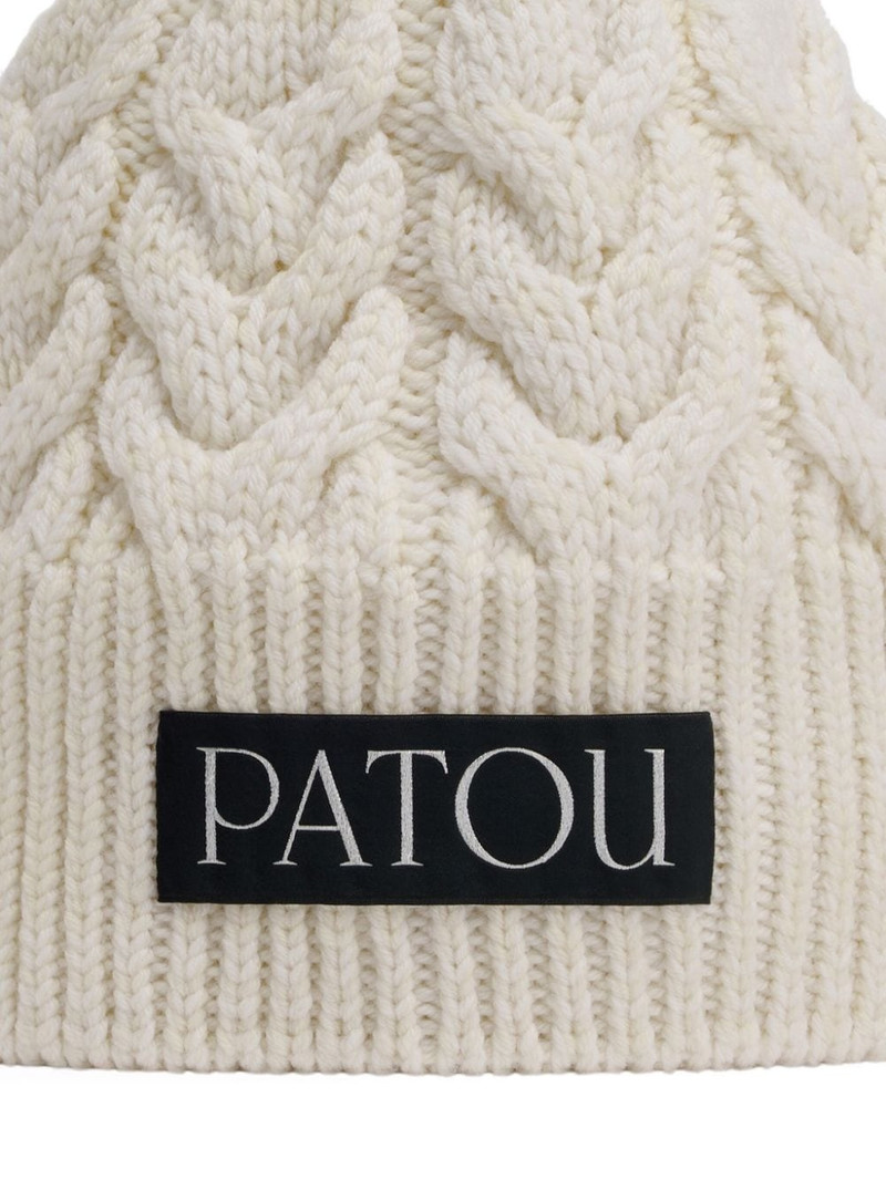 PATOU logo-patch beanie outlook