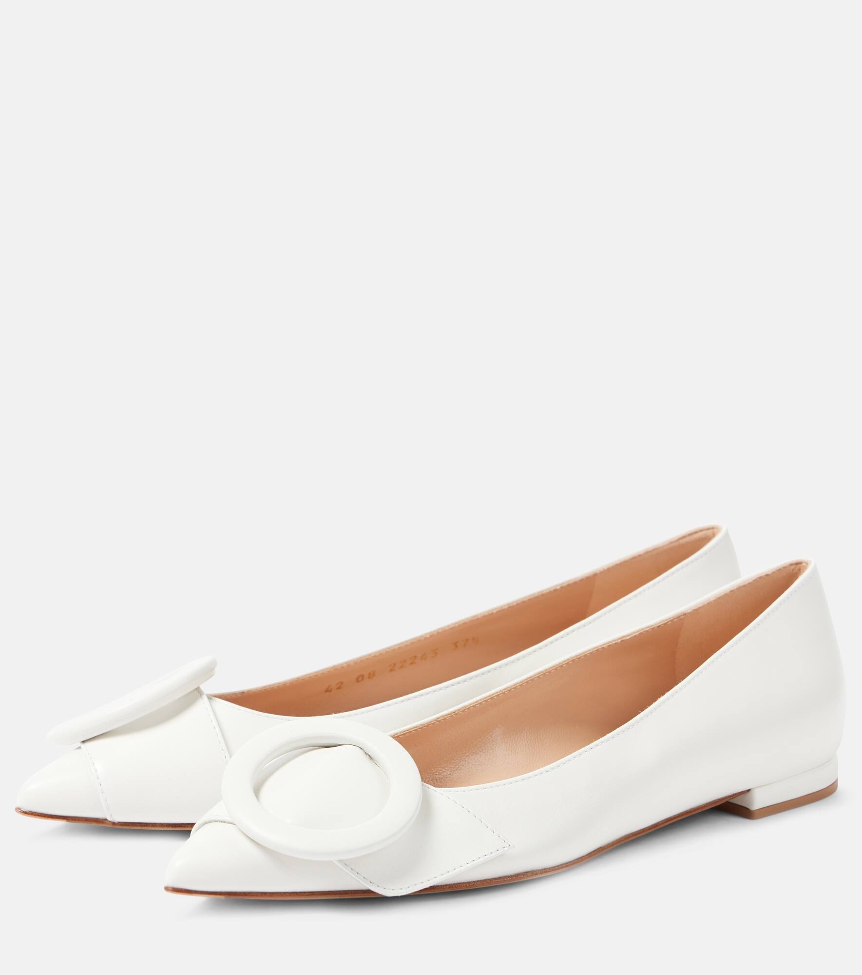 Venezia leather ballet flats - 5