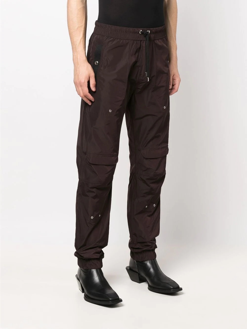 cargo-pocket straight trousers - 4