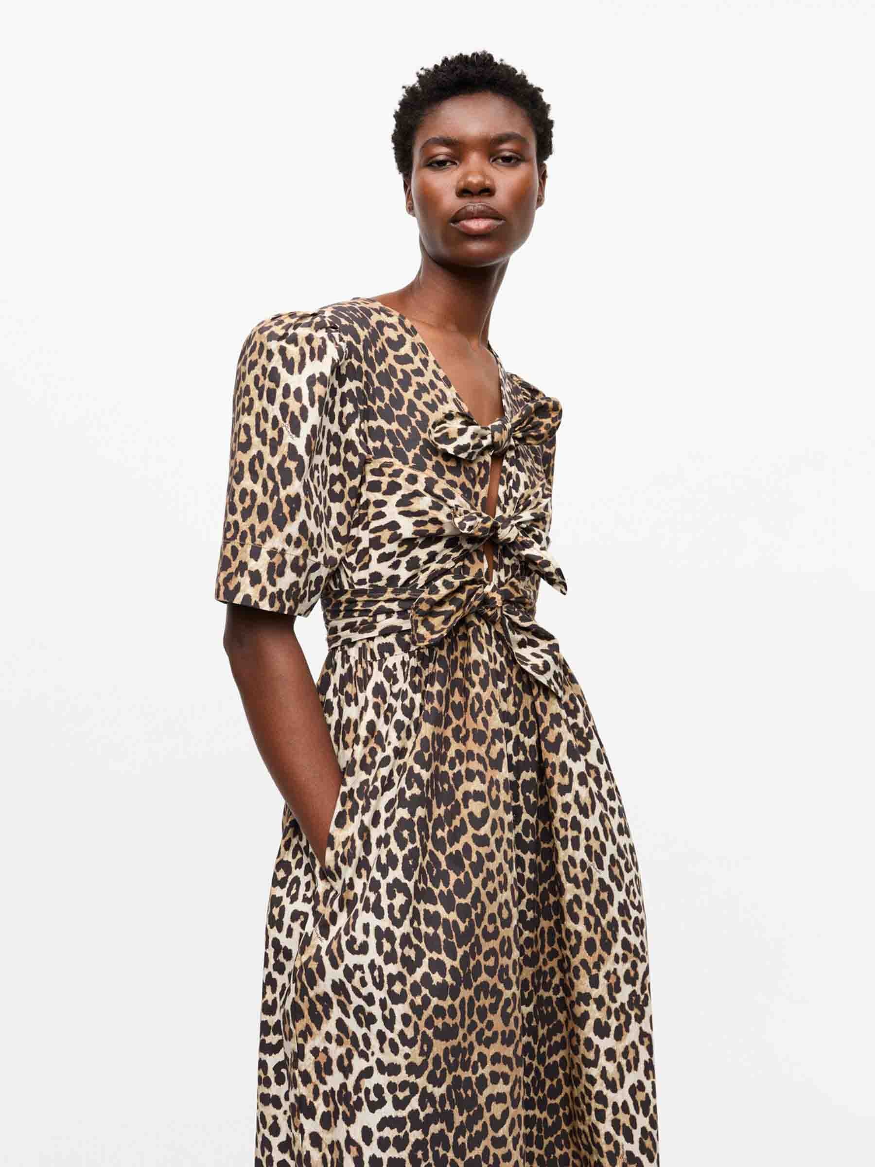 PRINTED MIDI DRESS - 5