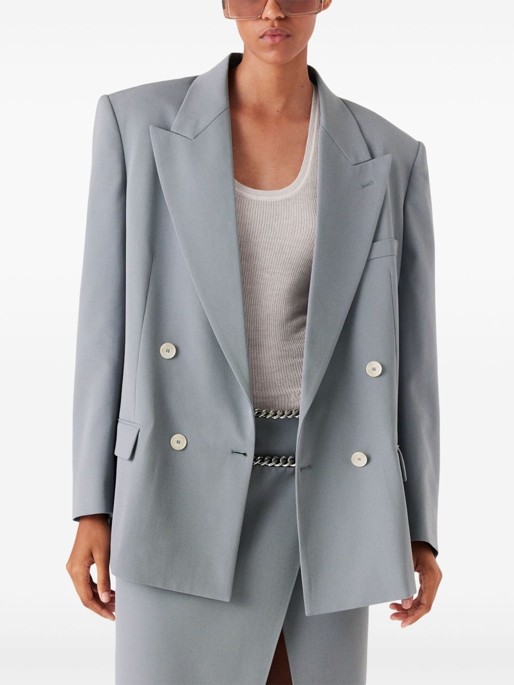 double-breasted blazer - 3