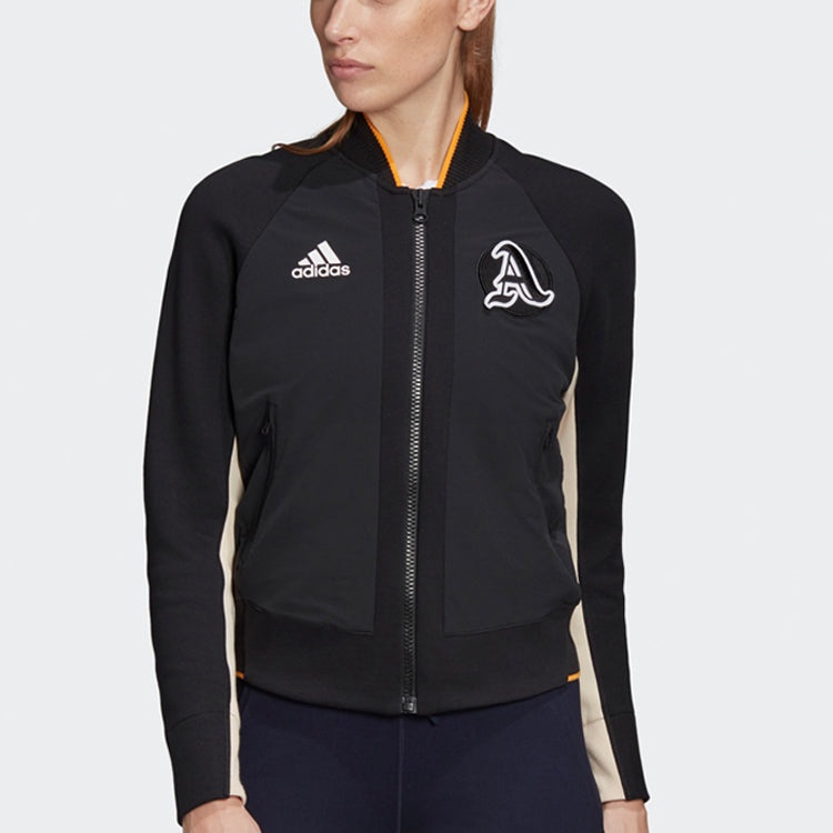 (WMNS) adidas Sports Stylish Long Sleeves Jacket Black EA0422 - 3