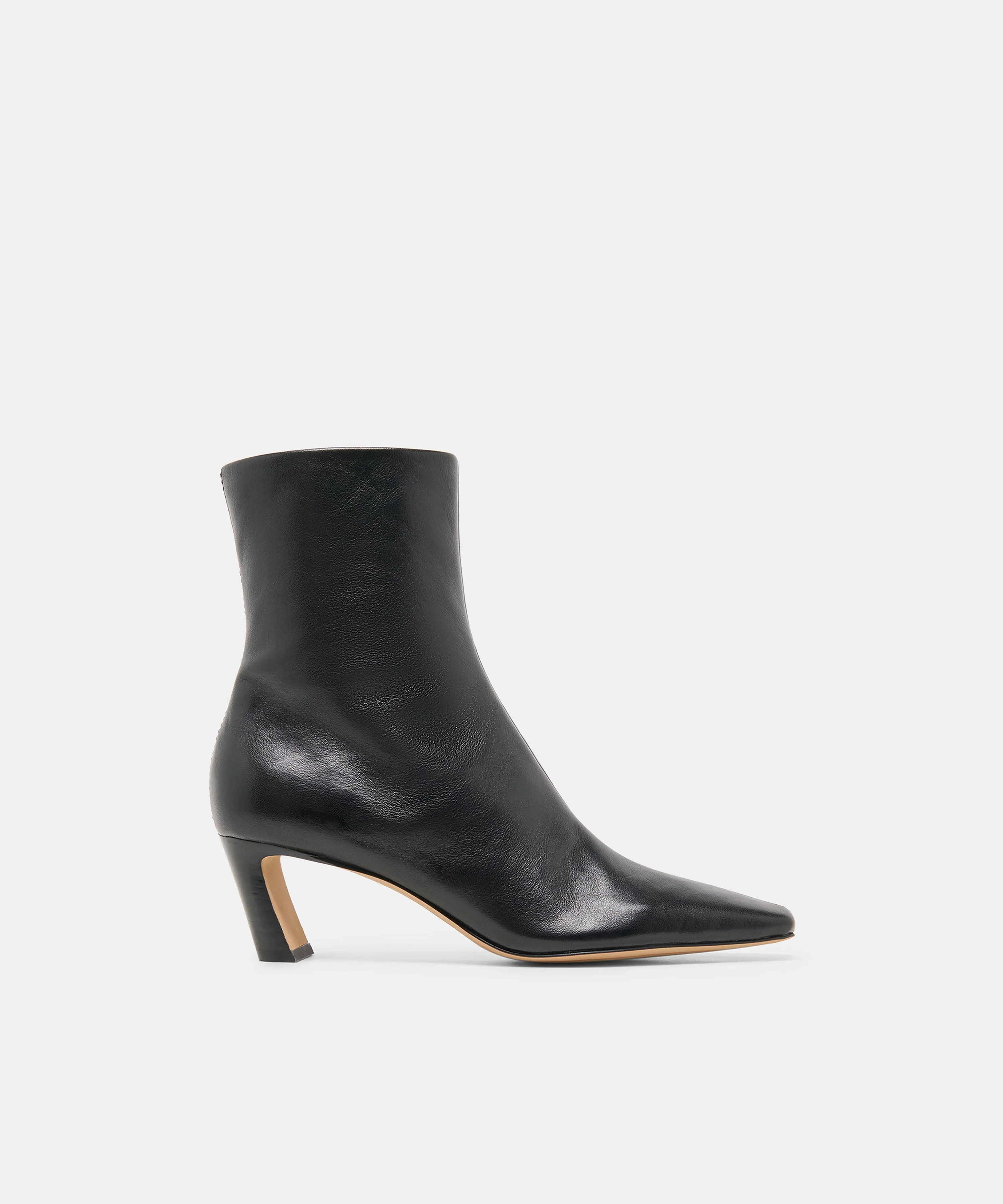 NESLY BOOTIES BLACK LEATHER - 1