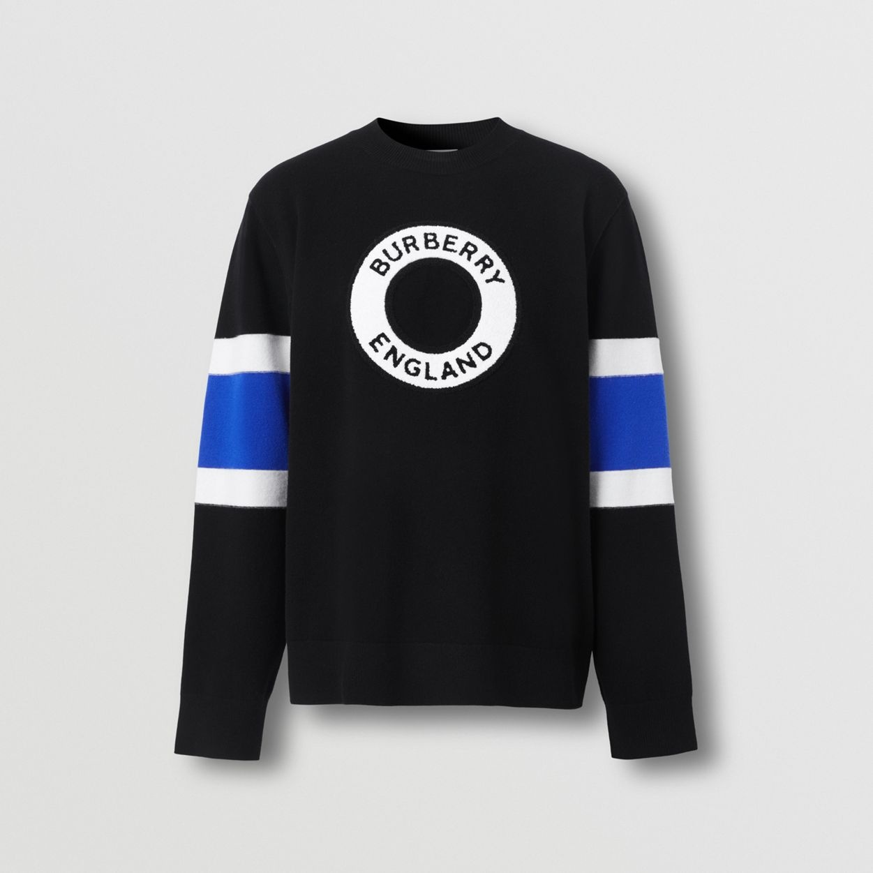 Logo Graphic Appliqué Wool Cashmere Sweater - 1