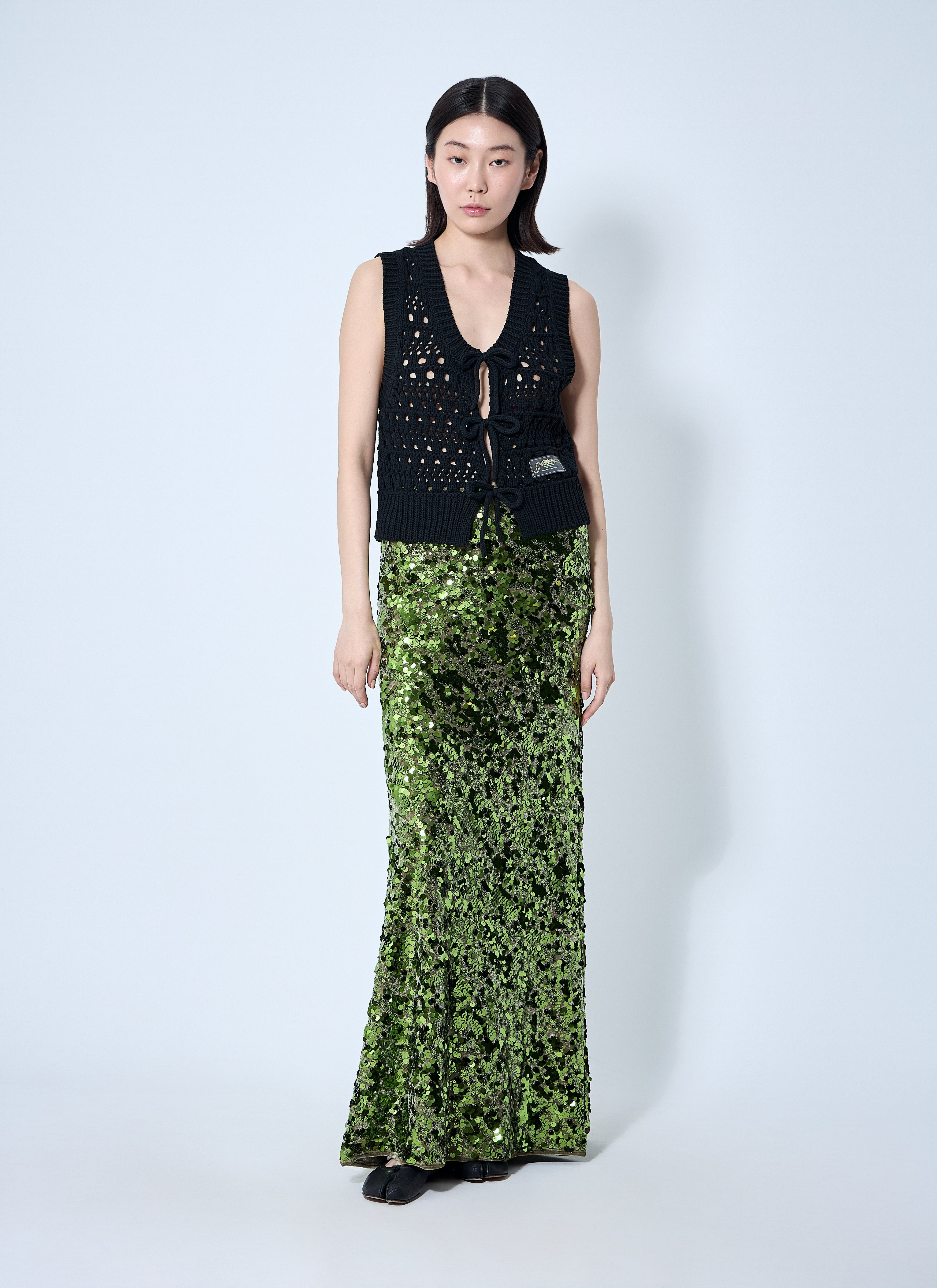 Ganni Women Logo Patch Vest - 2