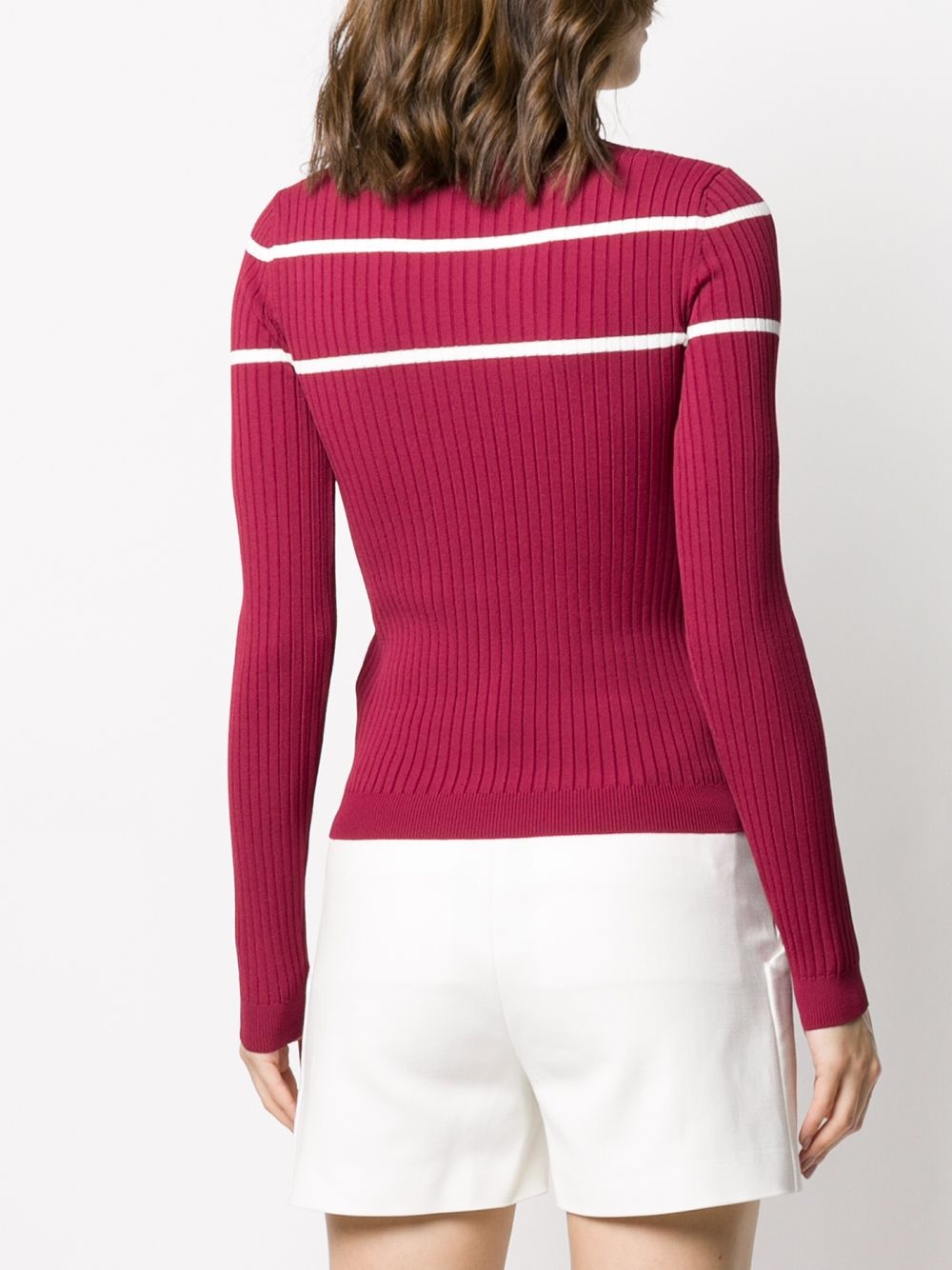 logo jacquard crewneck jumper - 4