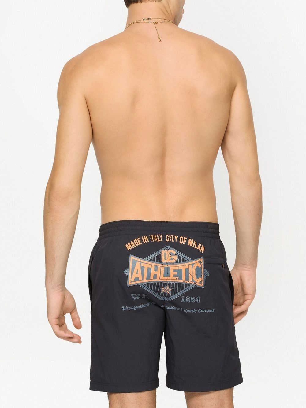 Athletic-print swim shorts - 4