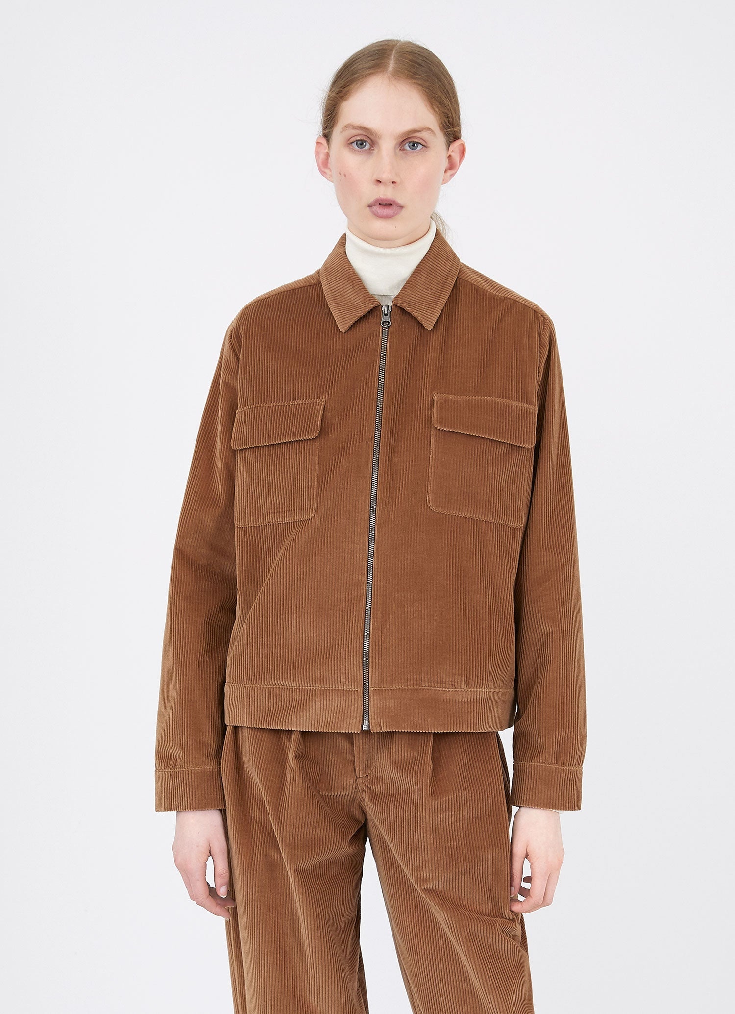 Corduroy Zip Jacket - 1