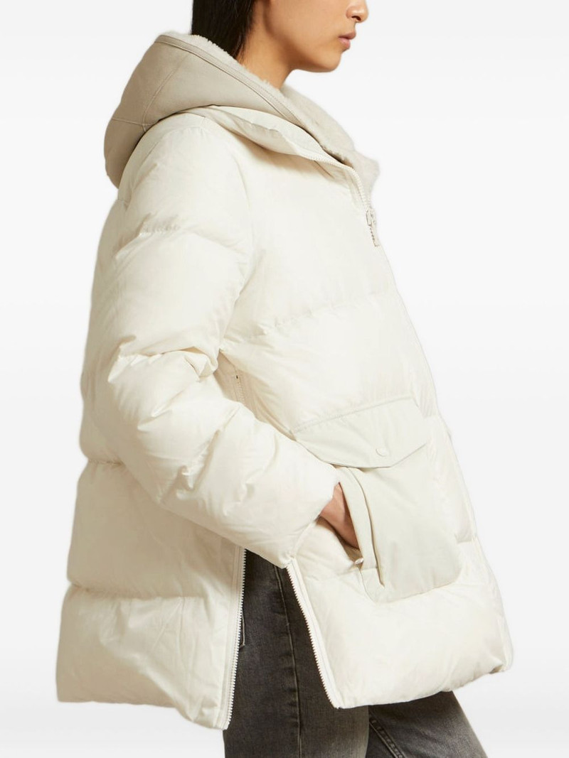 hooded flap-pocket coat 3