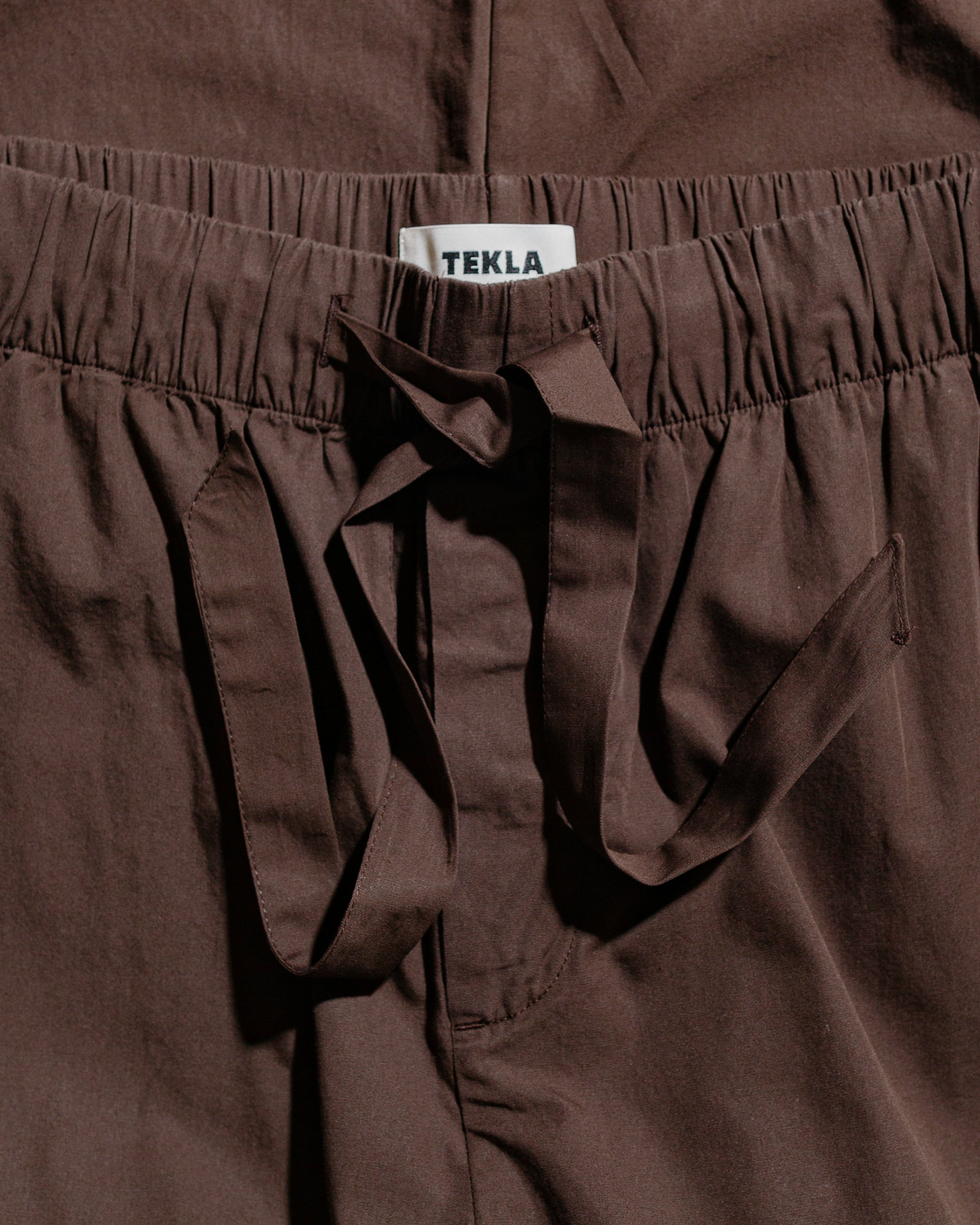 Tekla Poplin Pyjama Pants Coffee - 5
