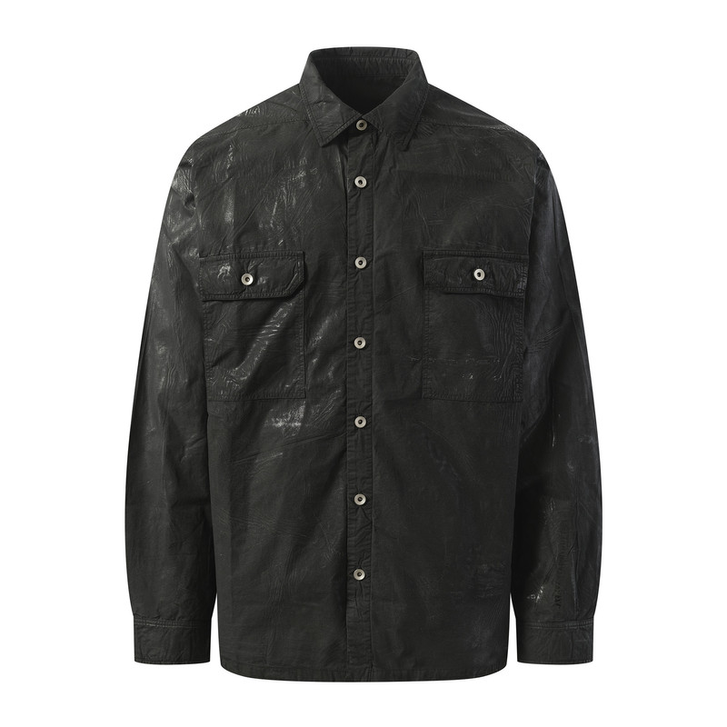 Rick Owens DRKSHDW Denim Jumbo Outershirt in Black outlook
