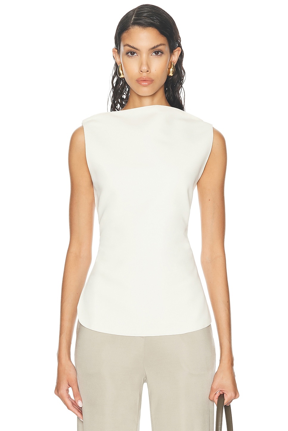 Open Back Sleeveless Top - 1